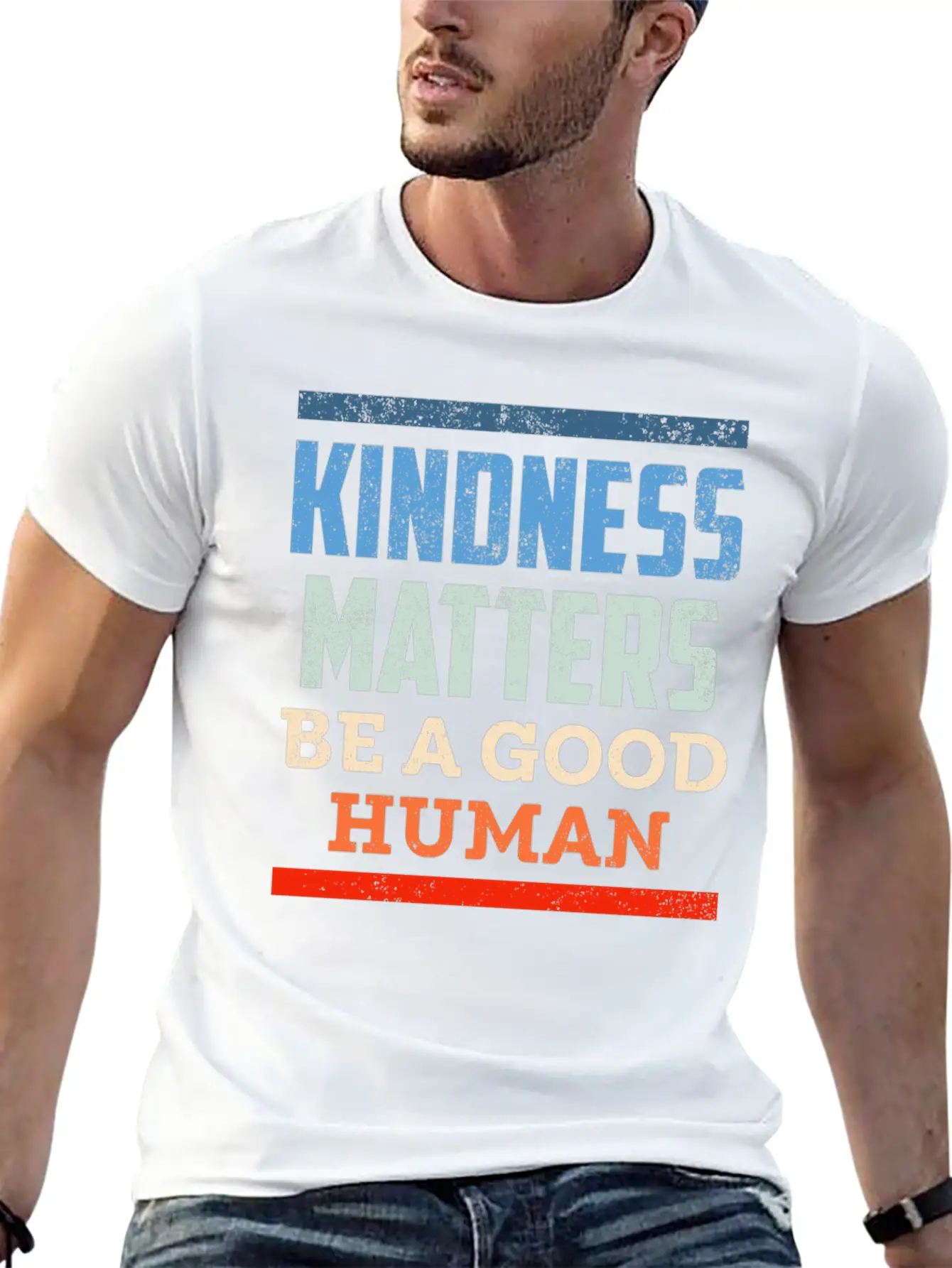 Kindness Positiv Human Kind Equality Comfortable Minimalist Graphic Tee – Summer Style Essential
