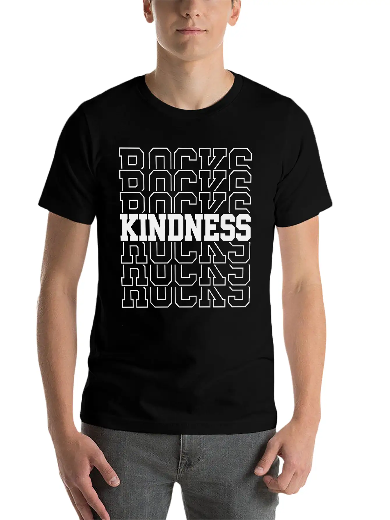 Kindness Rocks Unisex Casual T-Shirt – Clean Design For Daily Comfort