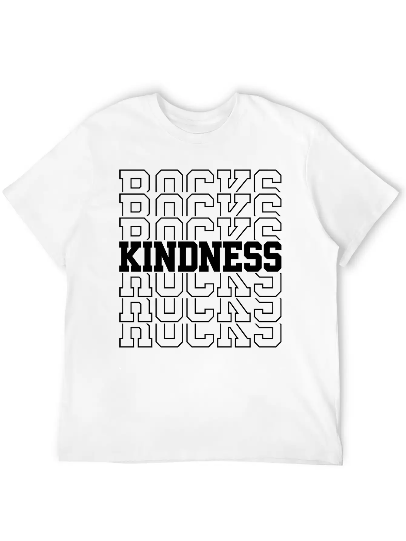 Kindness Rocks Unisex Casual T-Shirt – Clean Design For Daily Comfort