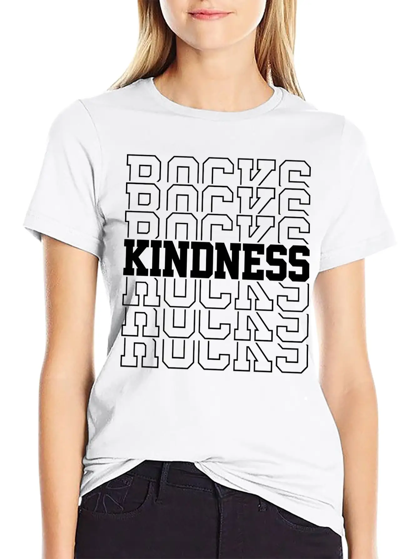Kindness Rocks Unisex Casual T-Shirt – Clean Design For Daily Comfort