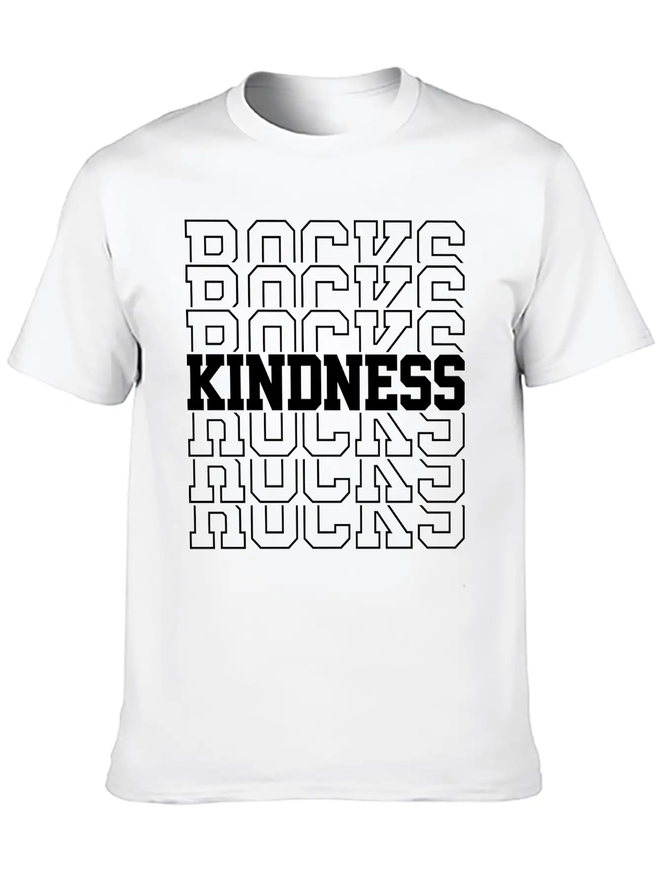 Kindness Rocks Unisex Casual T-Shirt – Clean Design For Daily Comfort