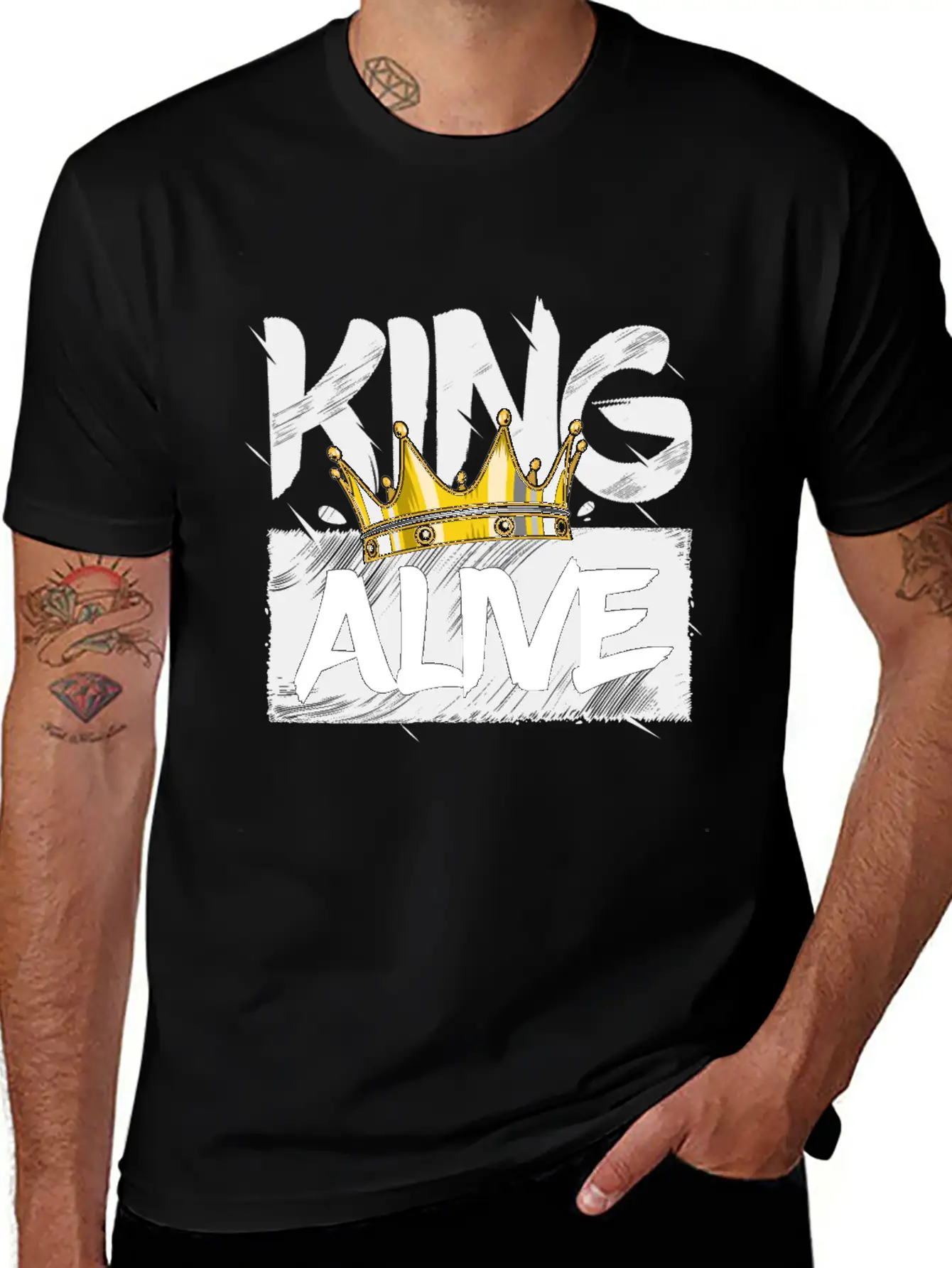 King Alive Basic Graphic T-Shirt – Daily Comfort In Soft Cotton