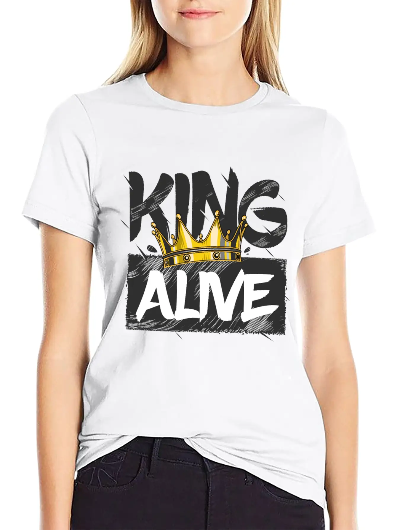 King Alive Basic Graphic T-Shirt – Daily Comfort In Soft Cotton