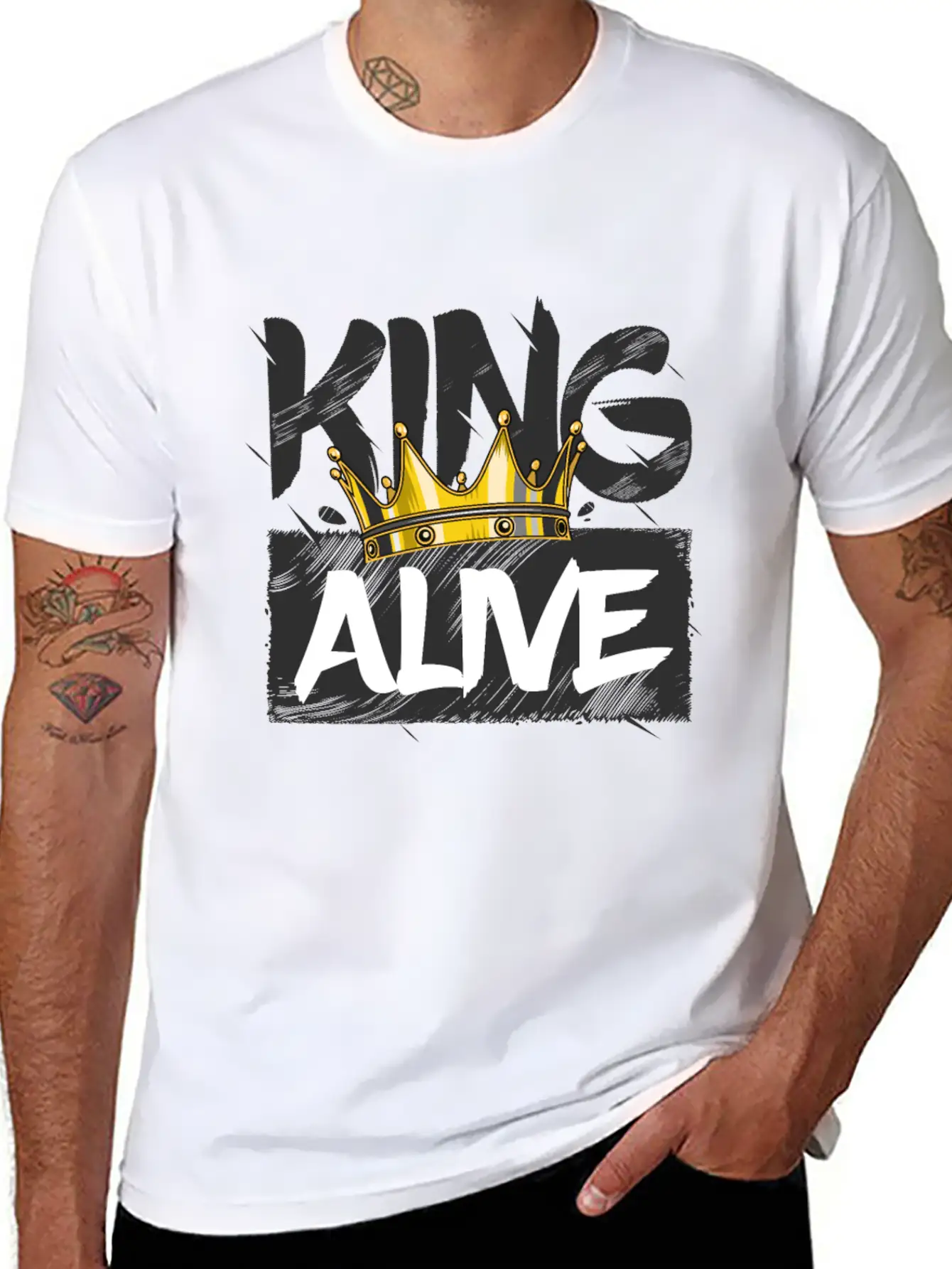 King Alive Basic Graphic T-Shirt – Daily Comfort In Soft Cotton