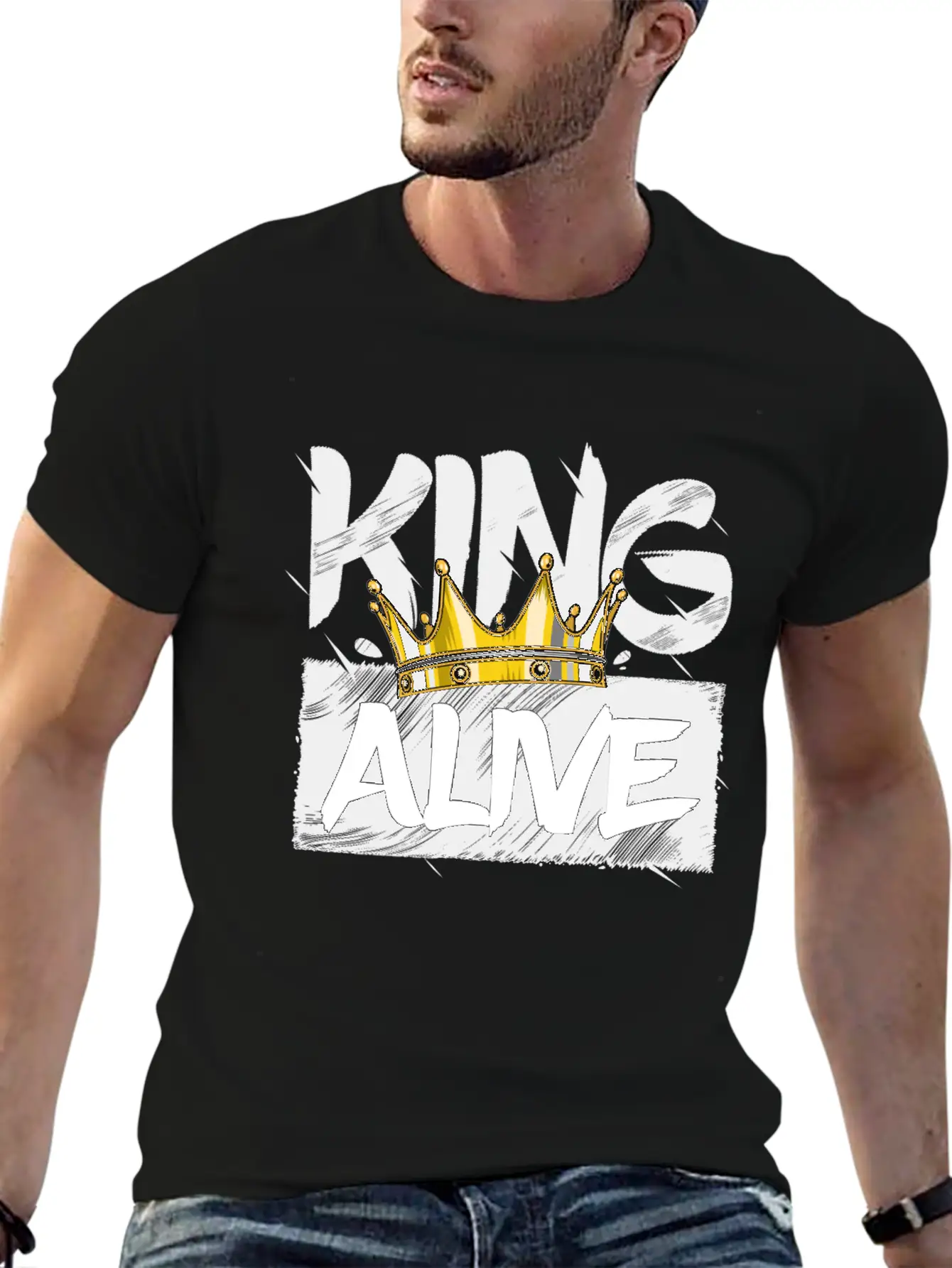 King Alive Basic Graphic T-Shirt – Daily Comfort In Soft Cotton