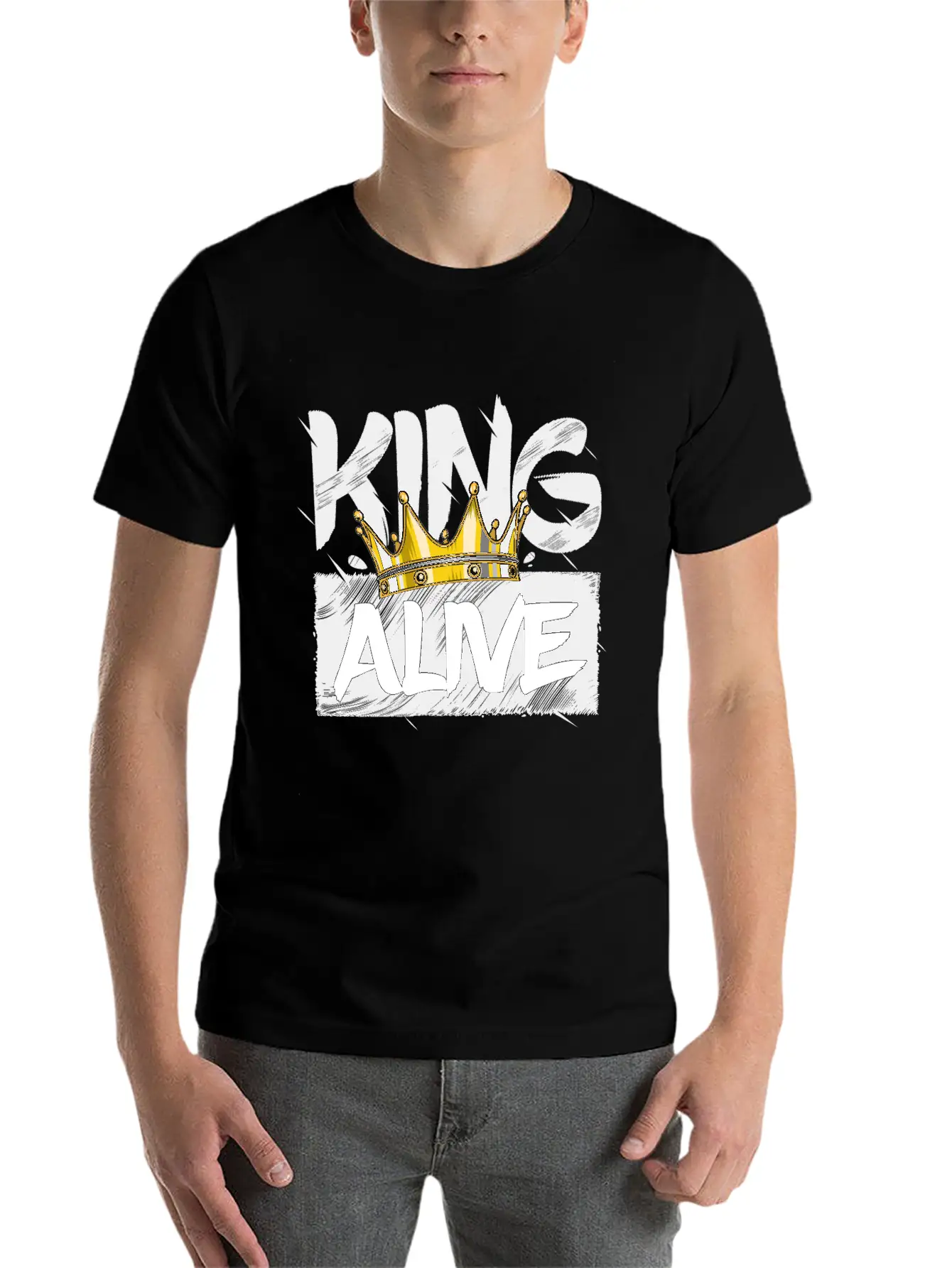 King Alive Basic Graphic T-Shirt – Daily Comfort In Soft Cotton