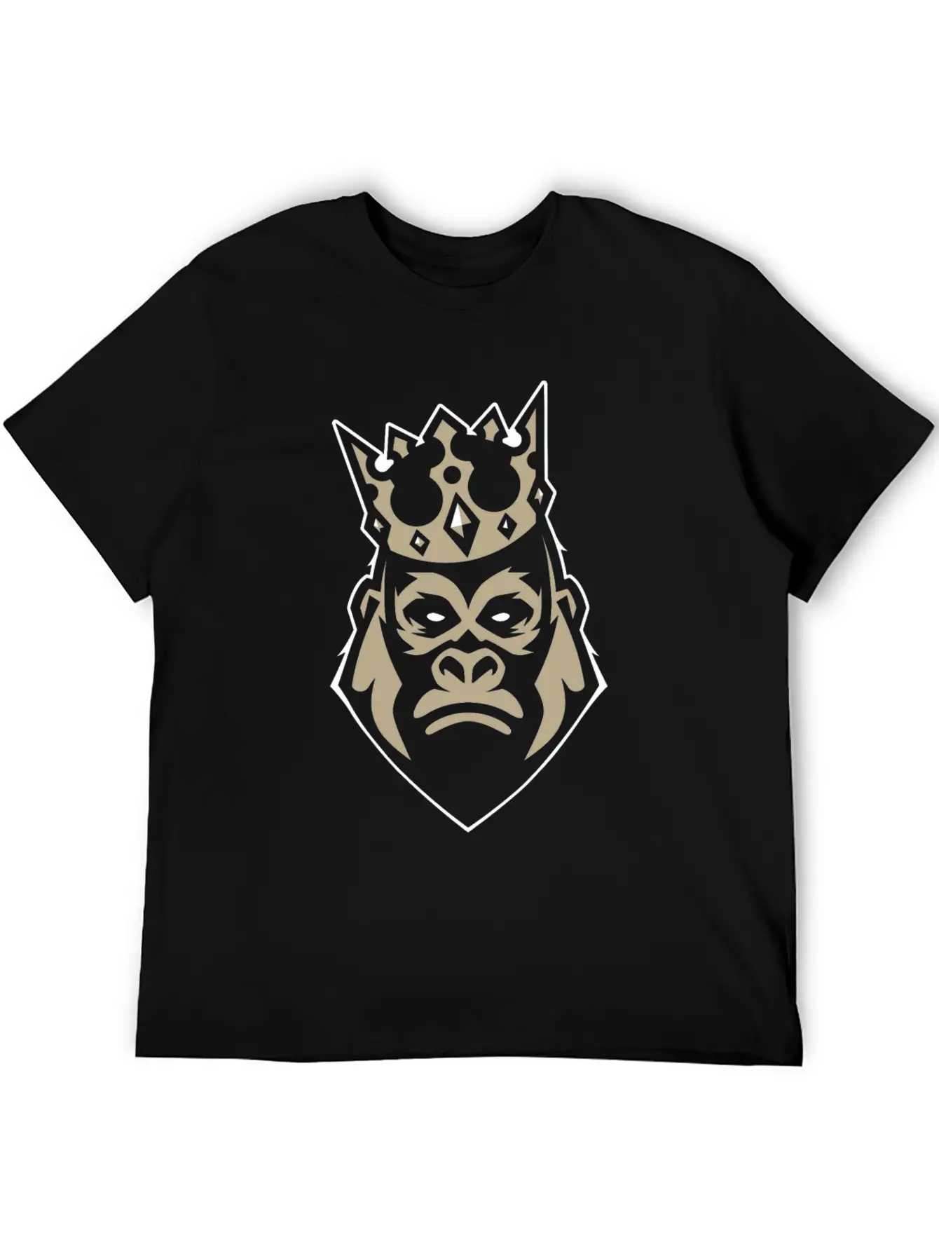 King Gorilla Silverback Monkey Ape Gift Basic Graphic T-Shirt – Daily Comfort In Soft Cotton