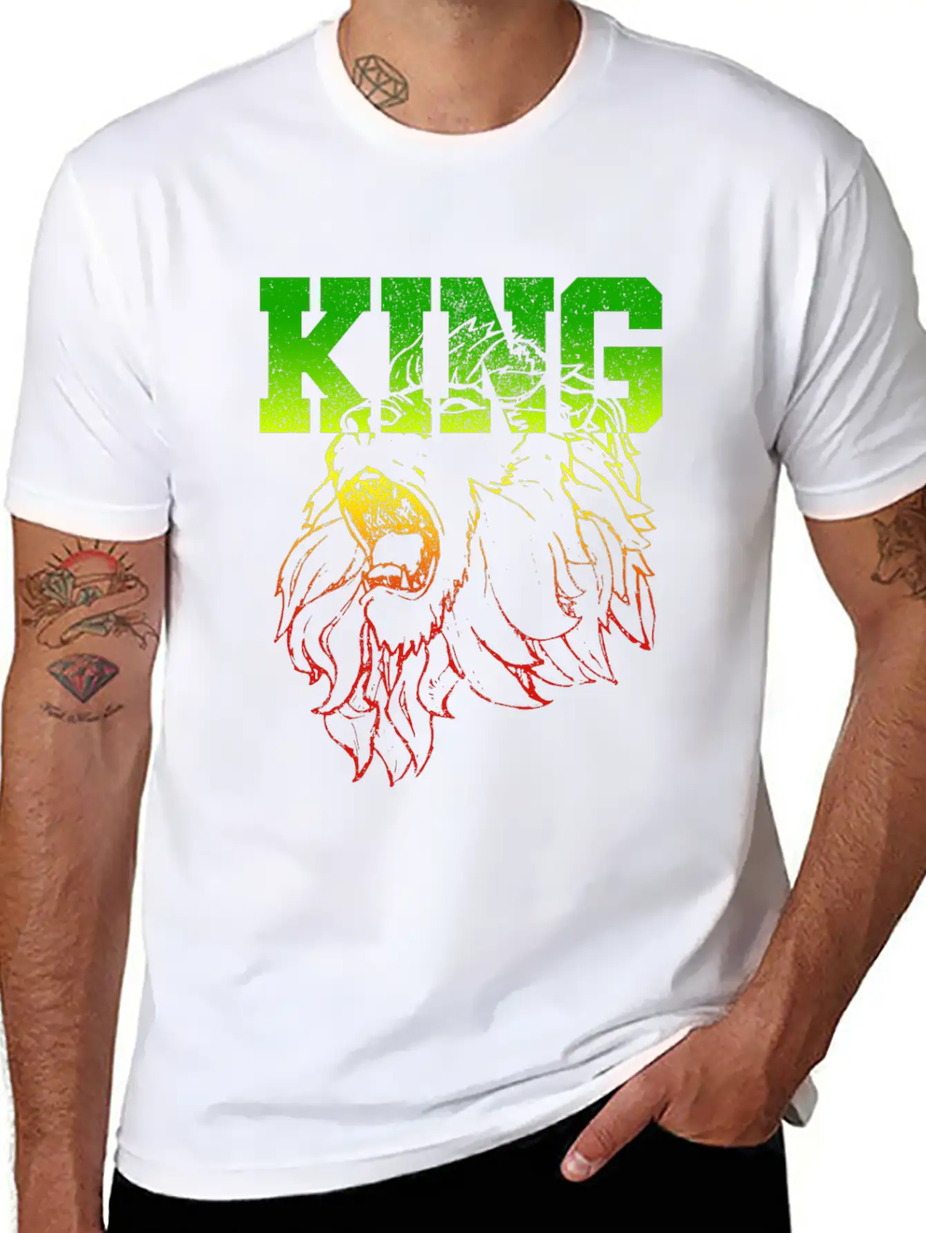 KING - Lion Of Judah Comfortable Minimalist Graphic Tee – Summer Style Essential