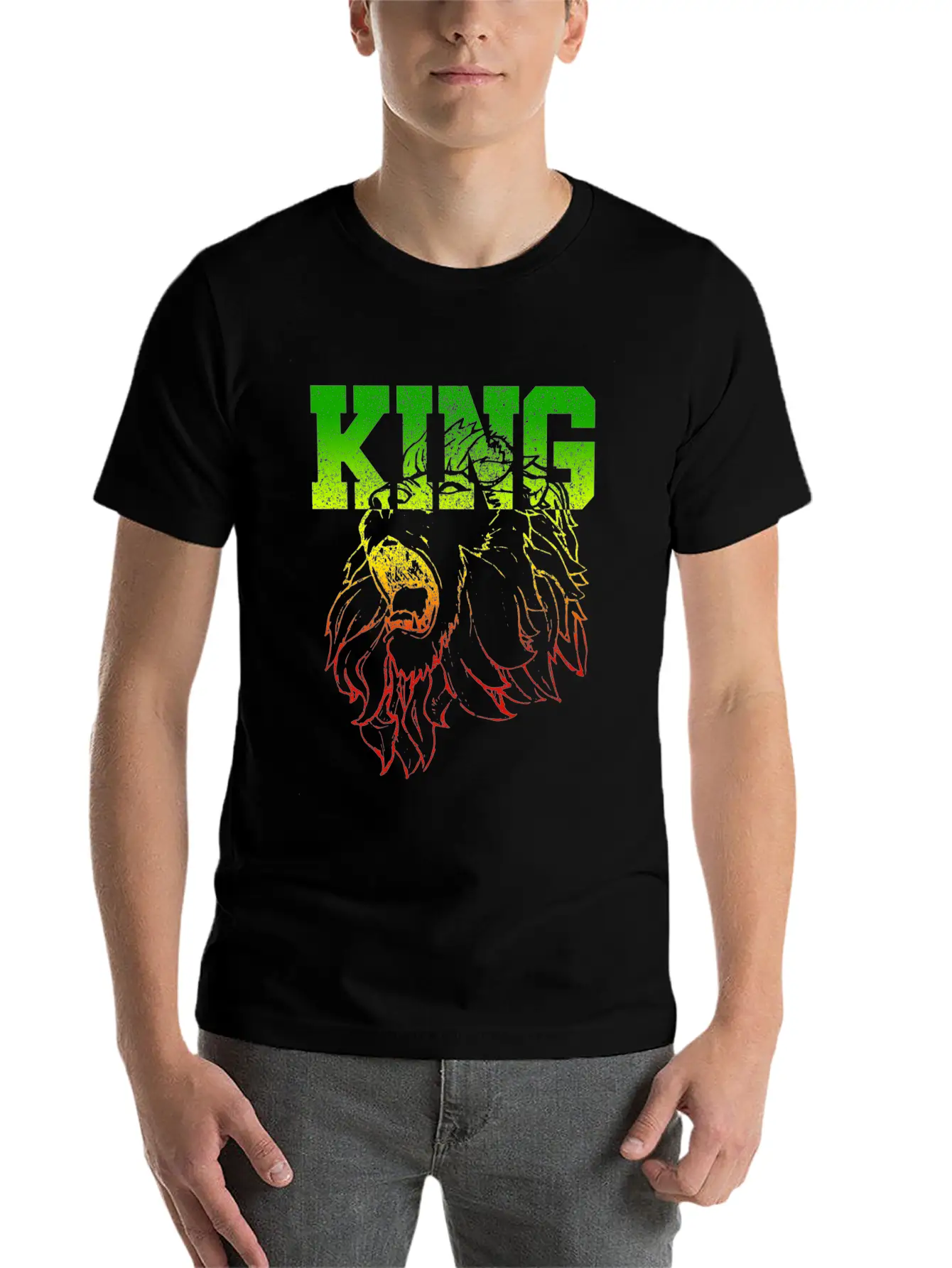 KING - Lion Of Judah Comfortable Minimalist Graphic Tee – Summer Style Essential
