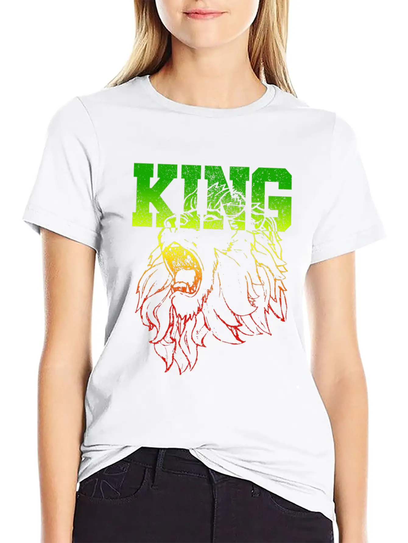 KING - Lion Of Judah Comfortable Minimalist Graphic Tee – Summer Style Essential