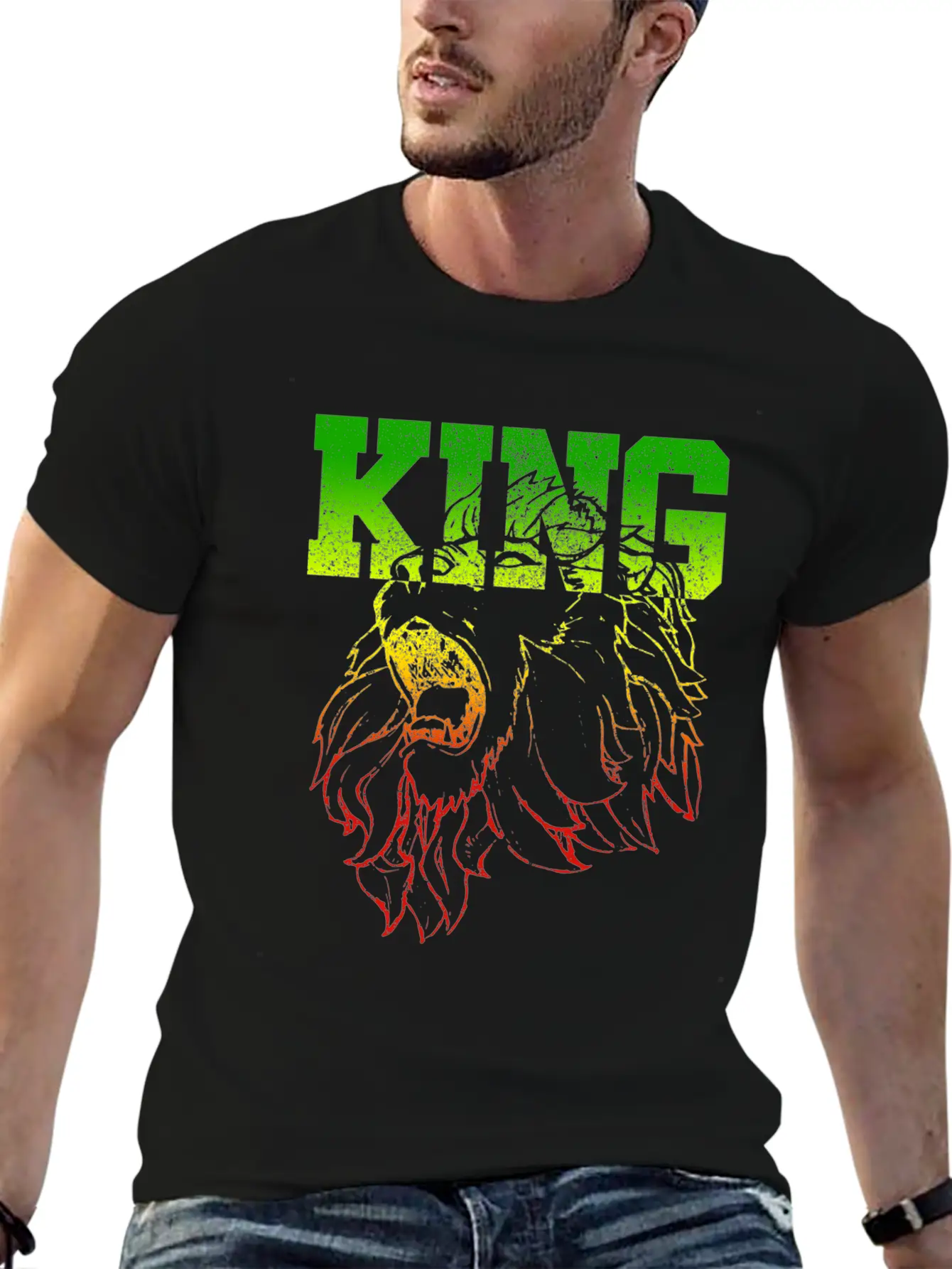 KING - Lion Of Judah Comfortable Minimalist Graphic Tee – Summer Style Essential