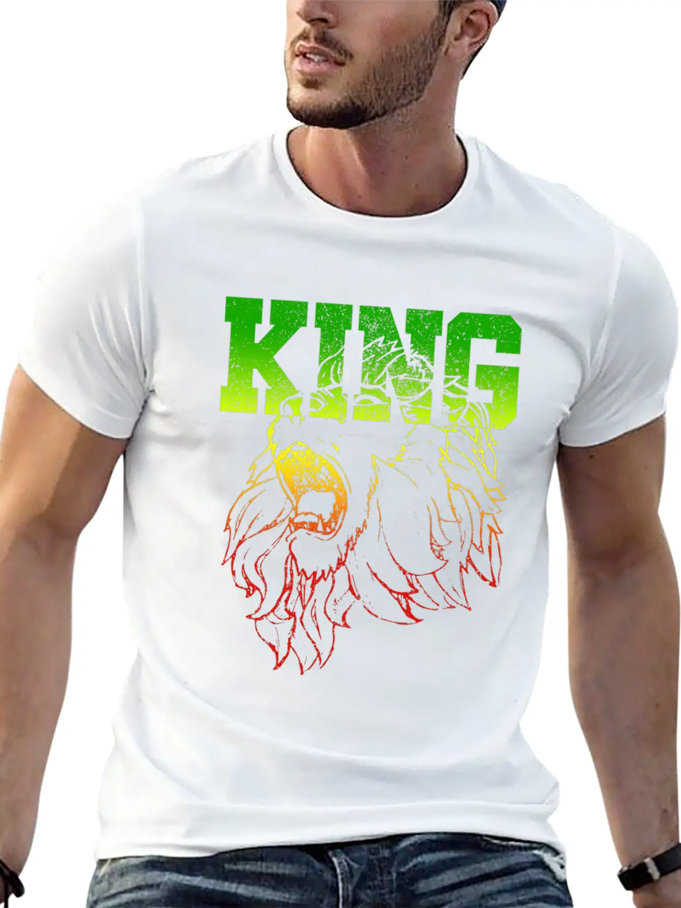 KING - Lion Of Judah Comfortable Minimalist Graphic Tee – Summer Style Essential