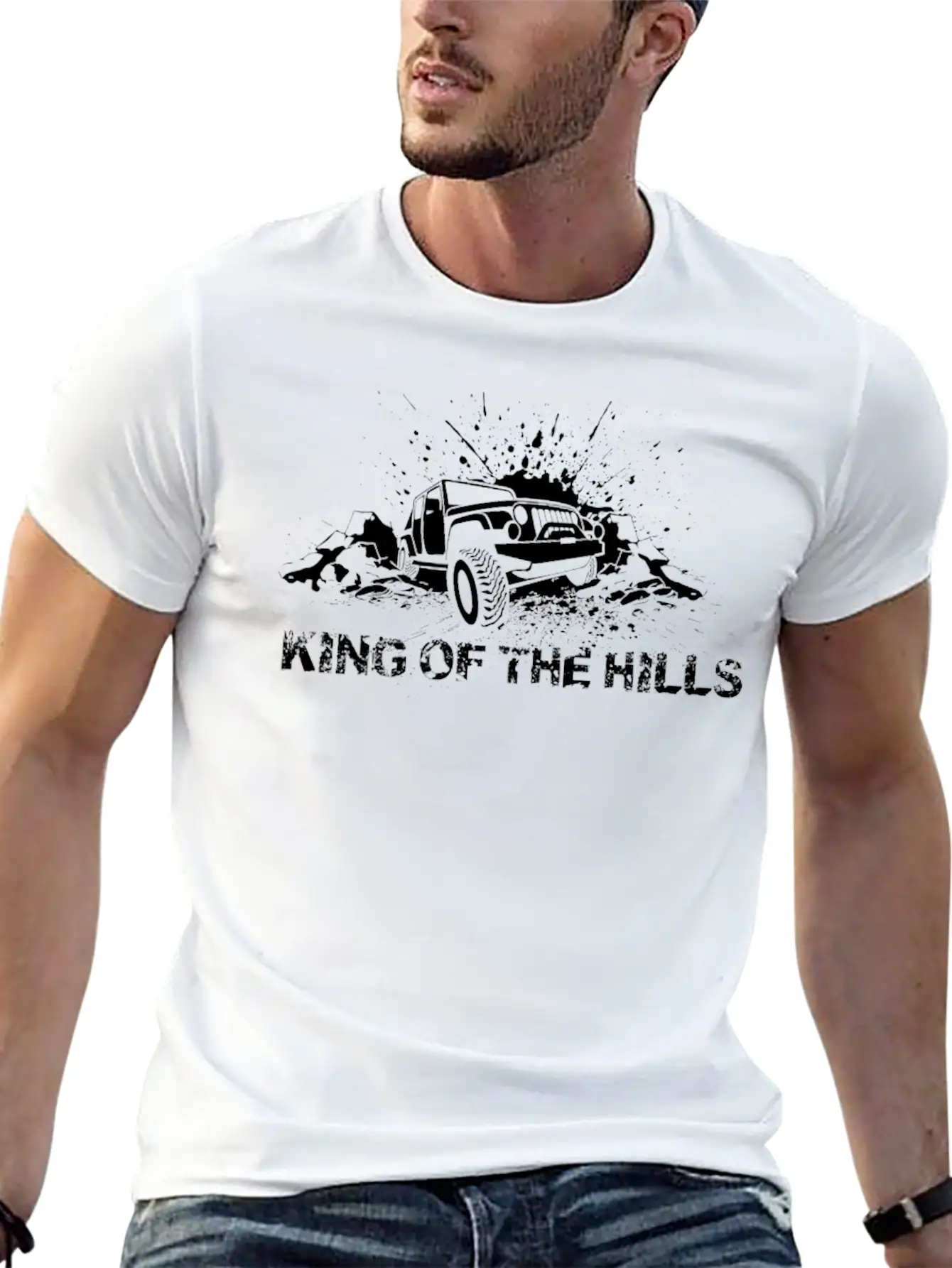 King Of The Hills 01 Unisex Short Sleeve Soft Cotton T-Shirt – Casual Everyday Wear