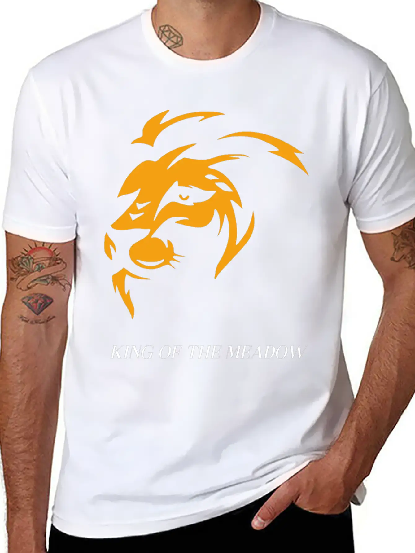 KING OF THE MEADOW Unisex Short Sleeve Soft Cotton T-Shirt – Casual Everyday Wear