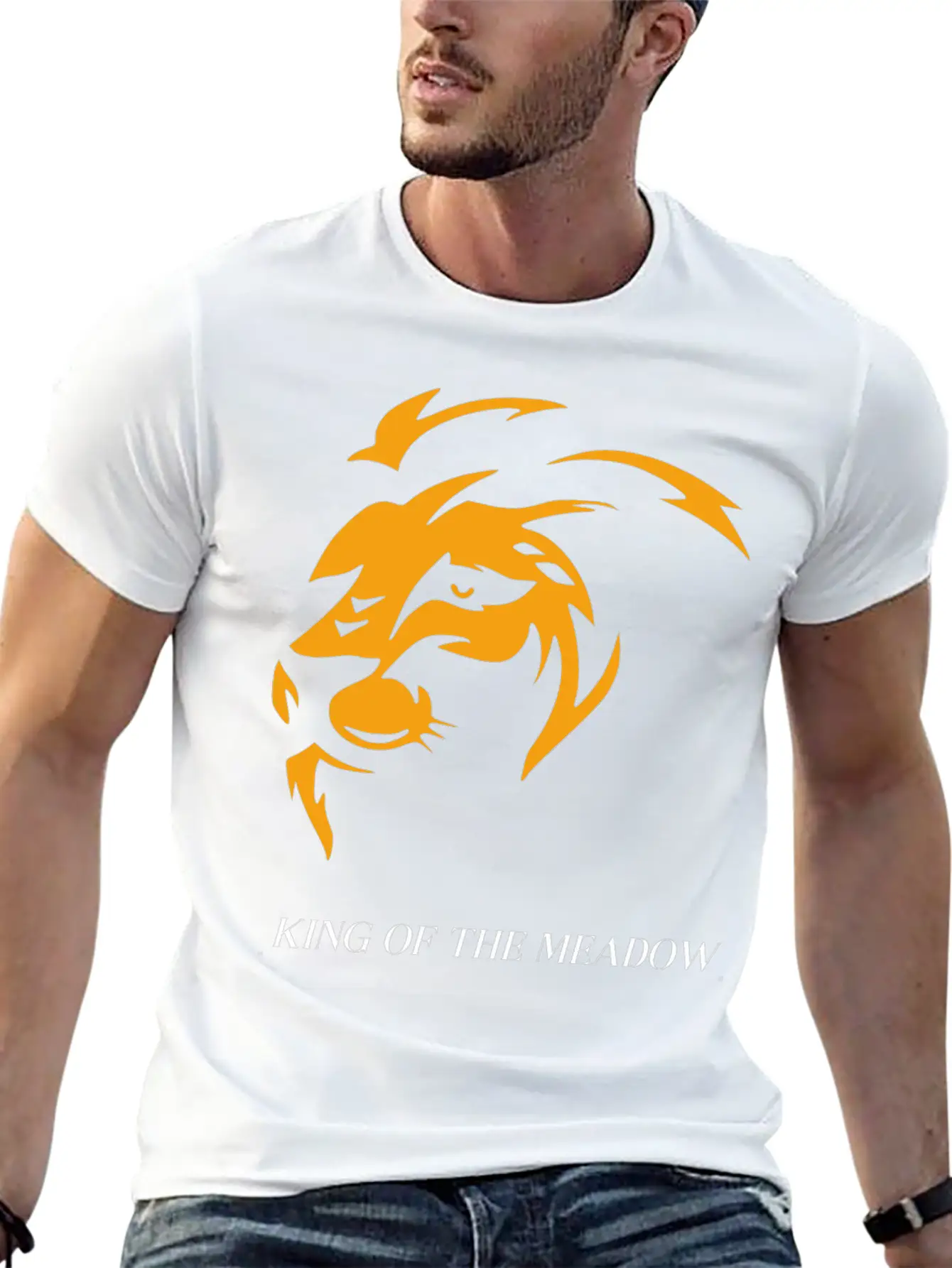 KING OF THE MEADOW Unisex Short Sleeve Soft Cotton T-Shirt – Casual Everyday Wear
