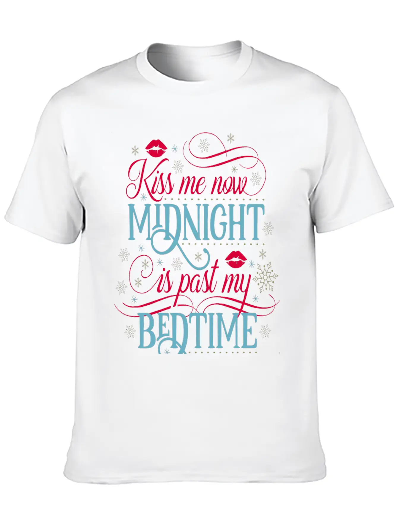 Kiss Me Now Midnight Stylish Everyday T-Shirt – Unisex Basic Cotton Tee