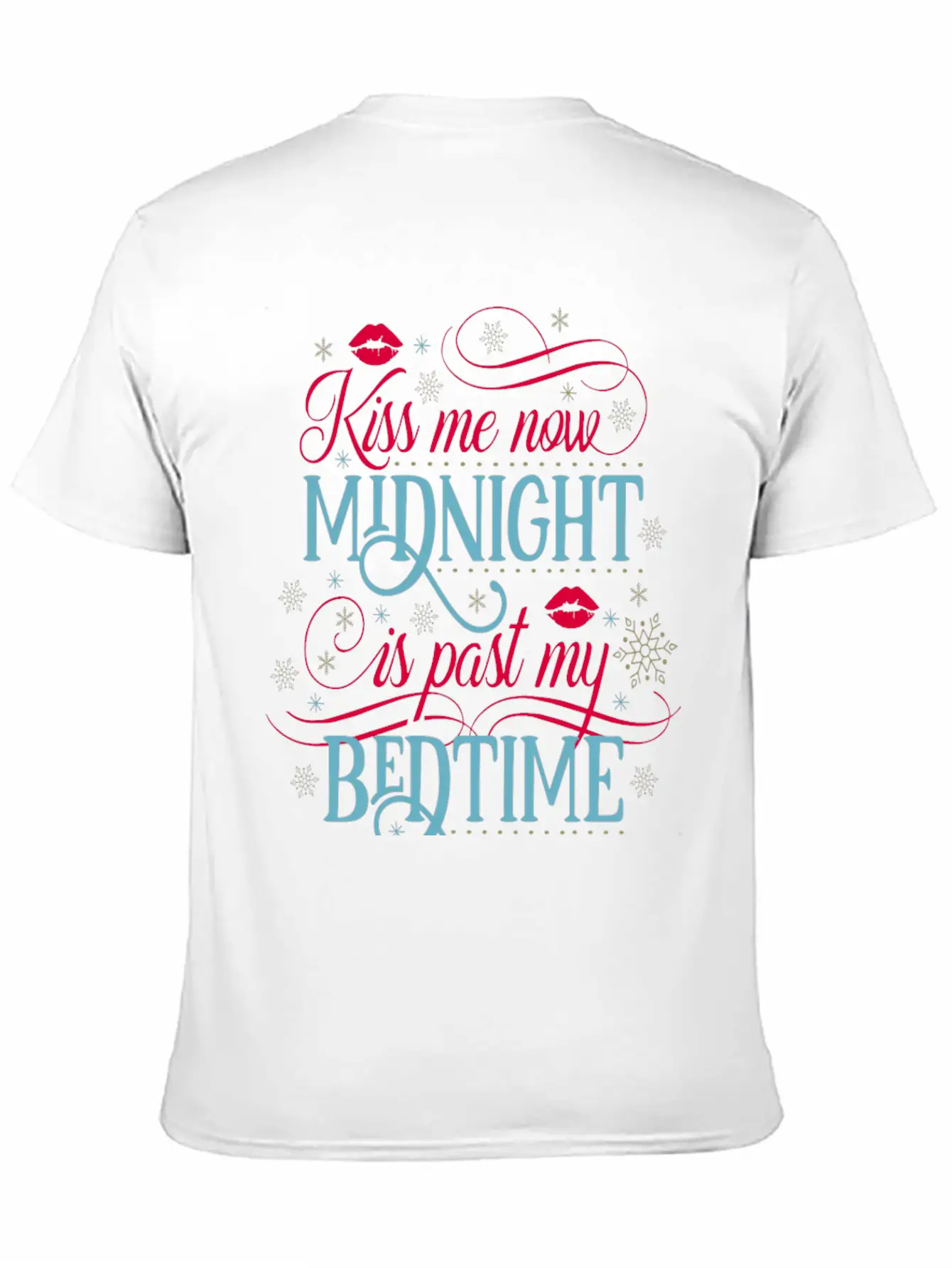 Kiss Me Now Midnight Stylish Everyday T-Shirt – Unisex Basic Cotton Tee