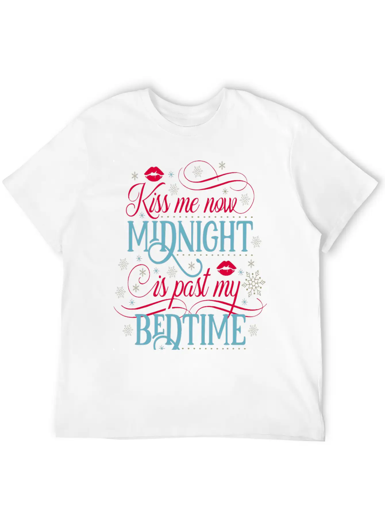 Kiss Me Now Midnight Stylish Everyday T-Shirt – Unisex Basic Cotton Tee