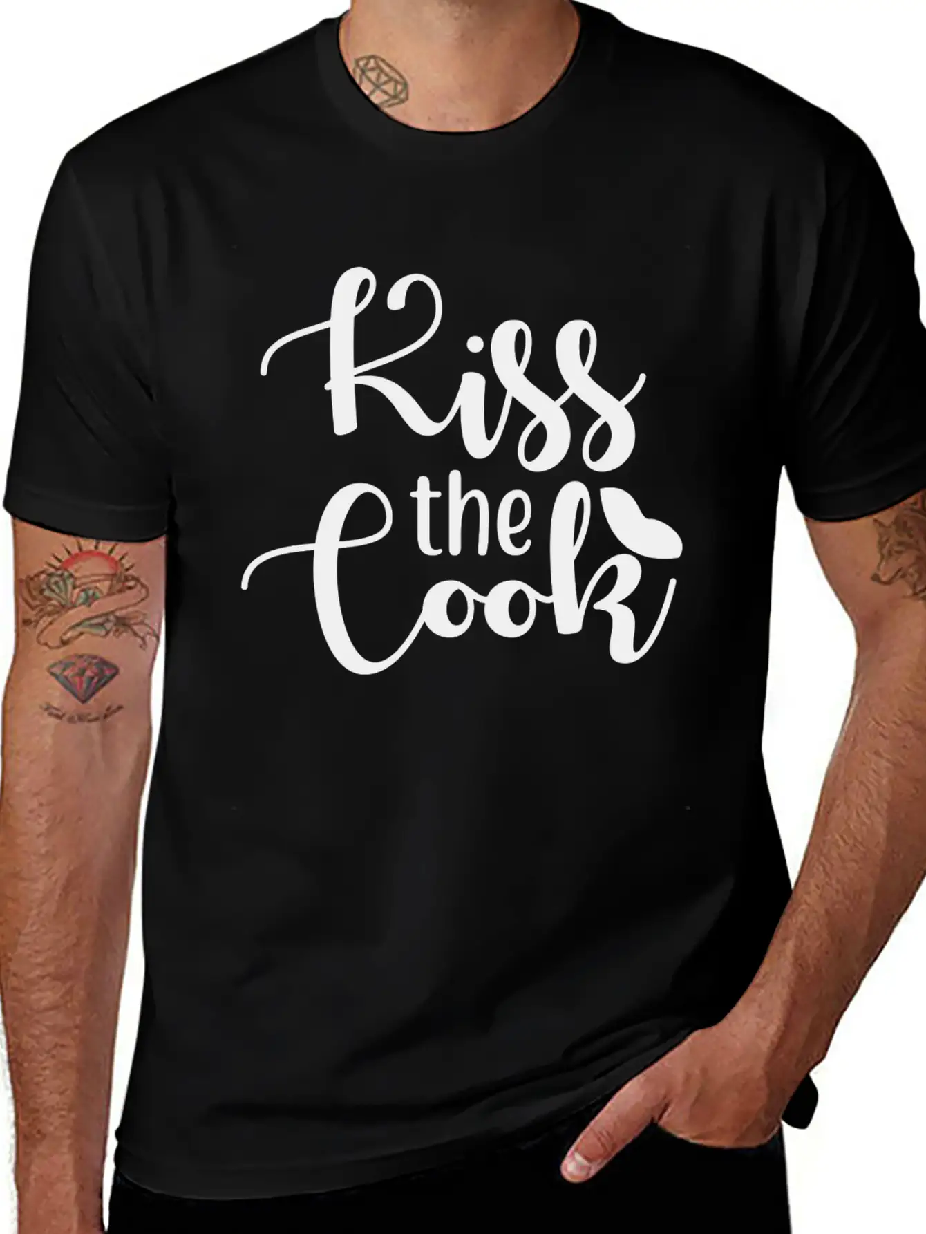 Kiss The Cook Essential Unisex Summer Tee – Soft Cotton Casual Fit