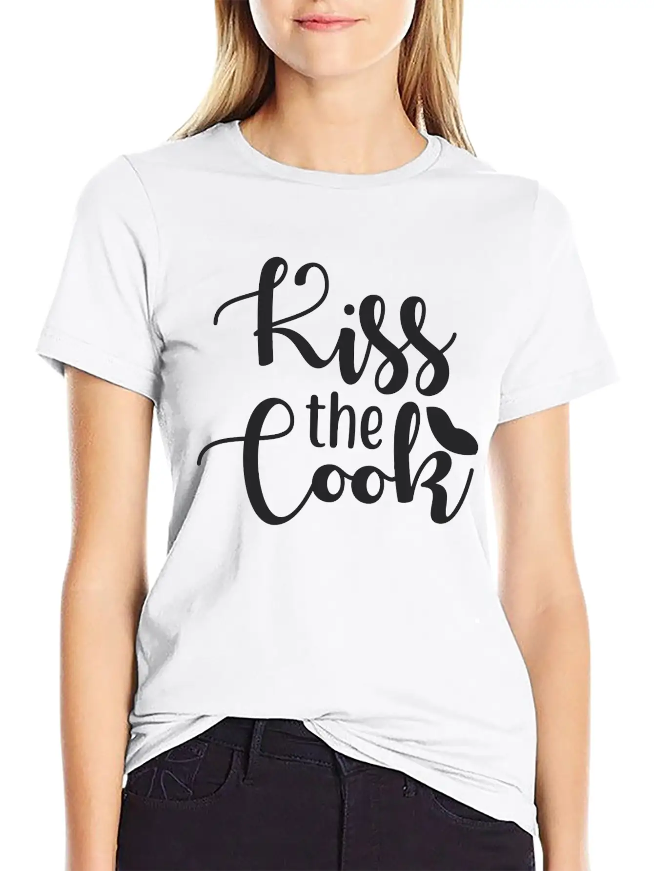 Kiss The Cook Essential Unisex Summer Tee – Soft Cotton Casual Fit