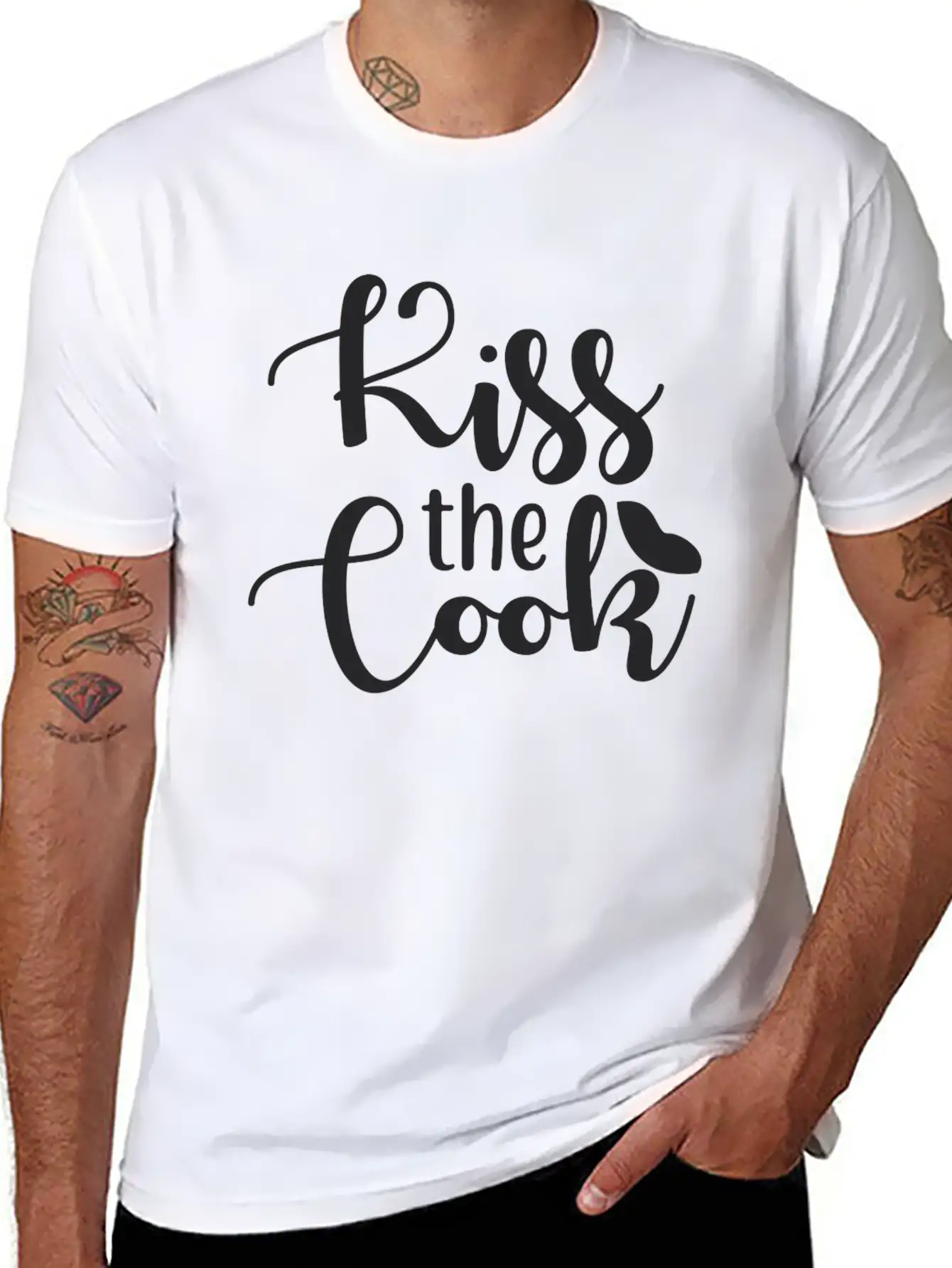 Kiss The Cook Essential Unisex Summer Tee – Soft Cotton Casual Fit