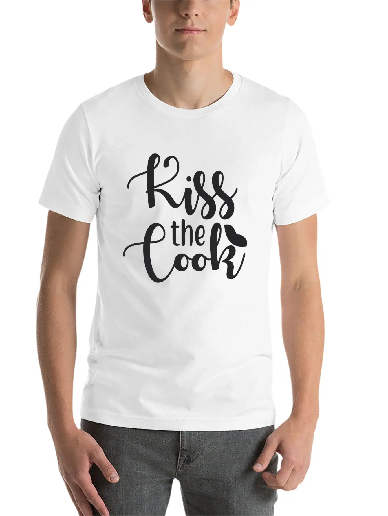 Kiss The Cook Essential Unisex Summer Tee – Soft Cotton Casual Fit