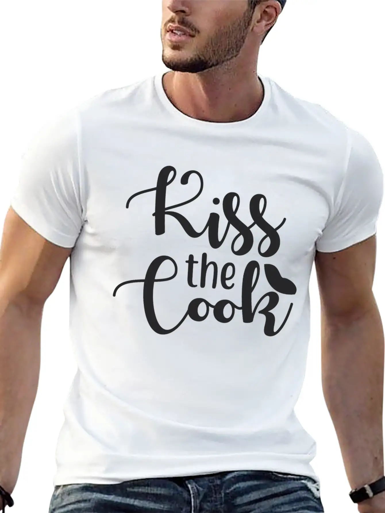 Kiss The Cook Essential Unisex Summer Tee – Soft Cotton Casual Fit