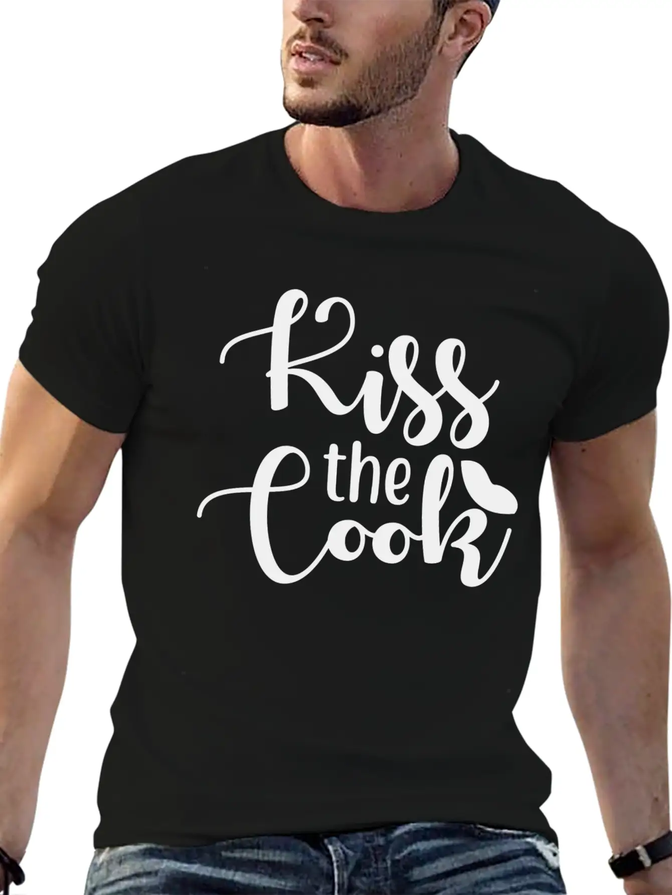 Kiss The Cook Essential Unisex Summer Tee – Soft Cotton Casual Fit