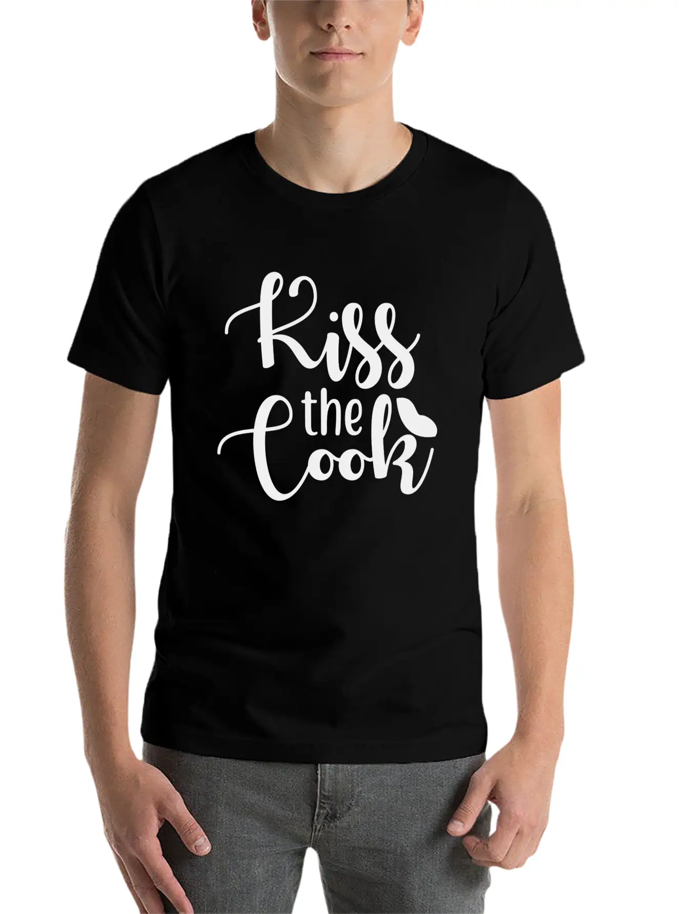 Kiss The Cook Essential Unisex Summer Tee – Soft Cotton Casual Fit