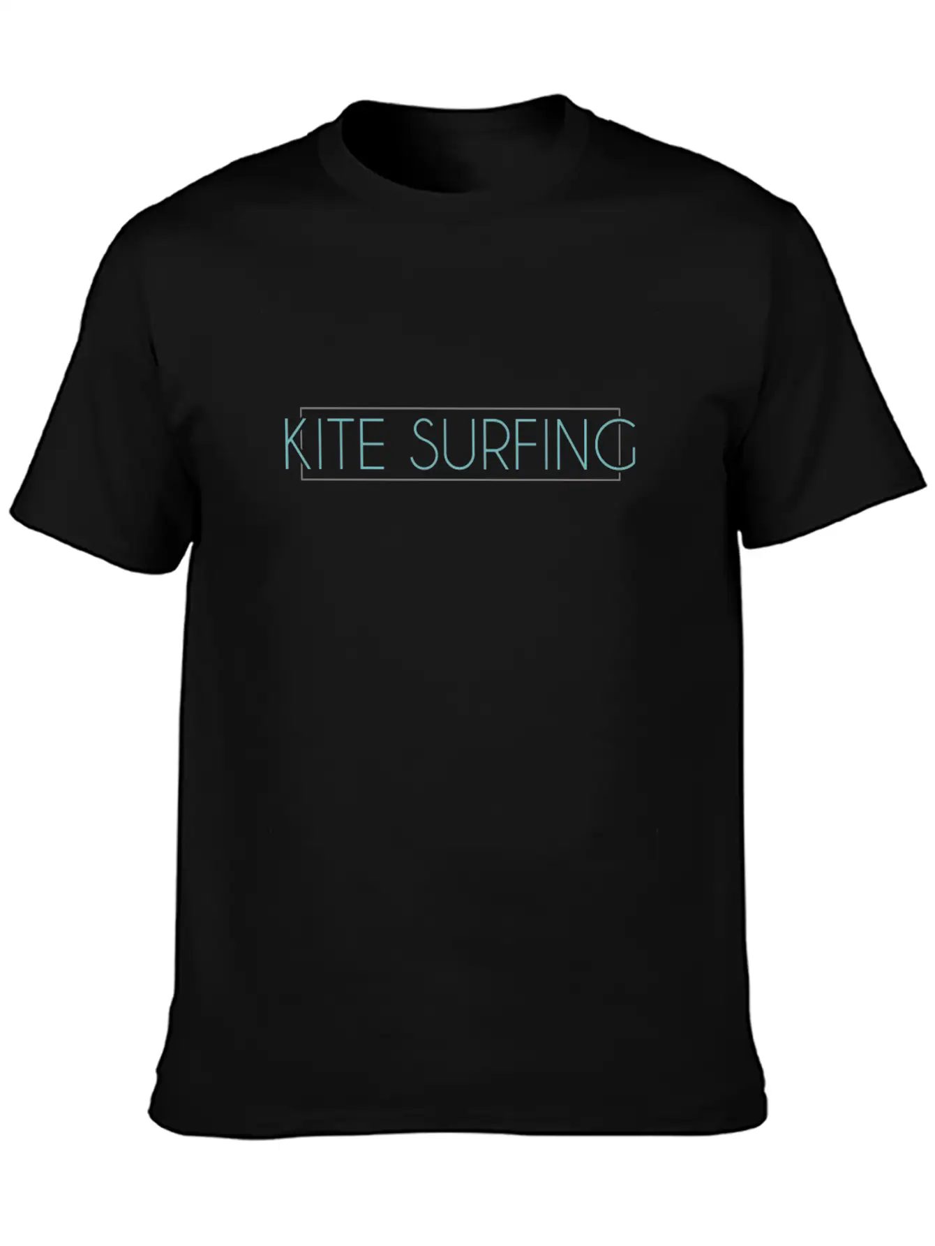 Kite Surfing Lettering Timeless Short Sleeve Tee – Comfy And Minimalist Design
