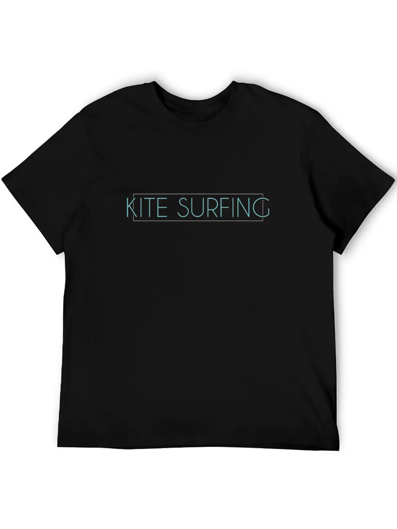 Kite Surfing Lettering Timeless Short Sleeve Tee – Comfy And Minimalist Design