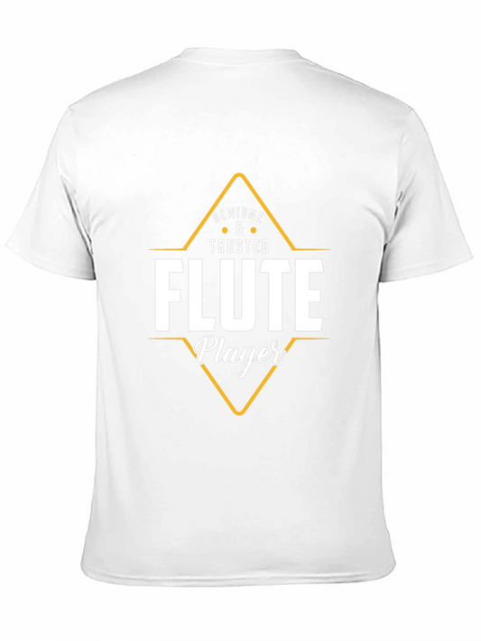 Flute Player Graphic Tee - Musicians Gift