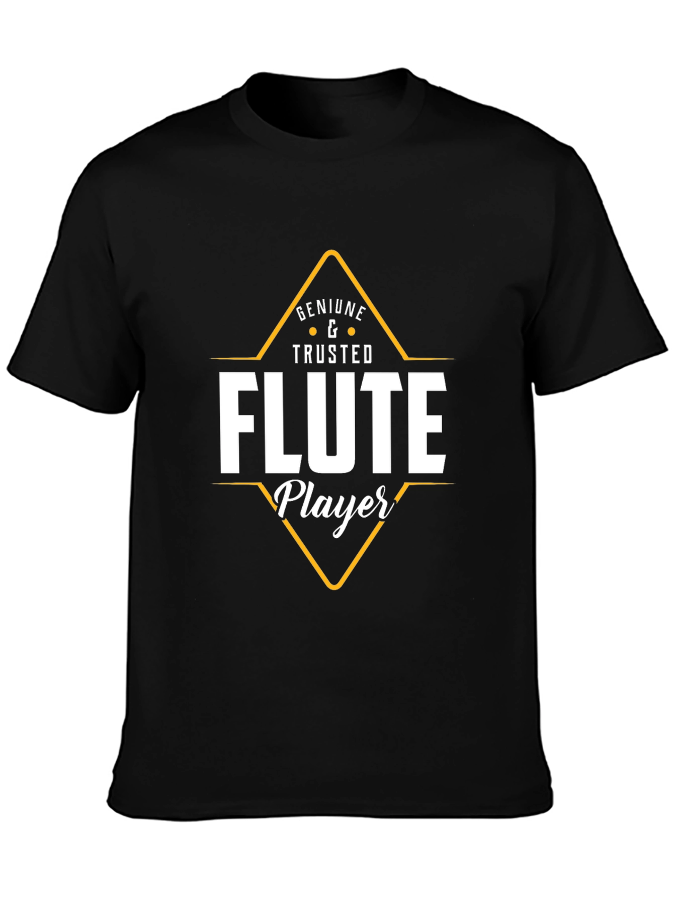 Flute Player Graphic Tee - Musicians Gift