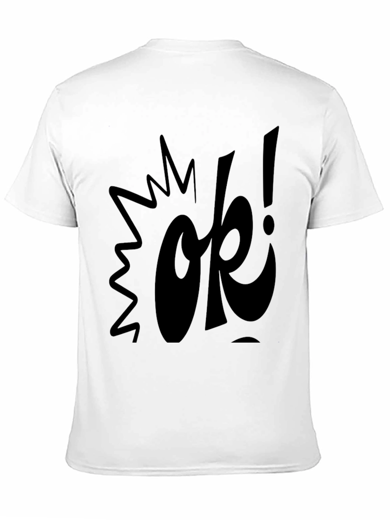 Ok! Graphic T-Shirt - Black Casual Tee