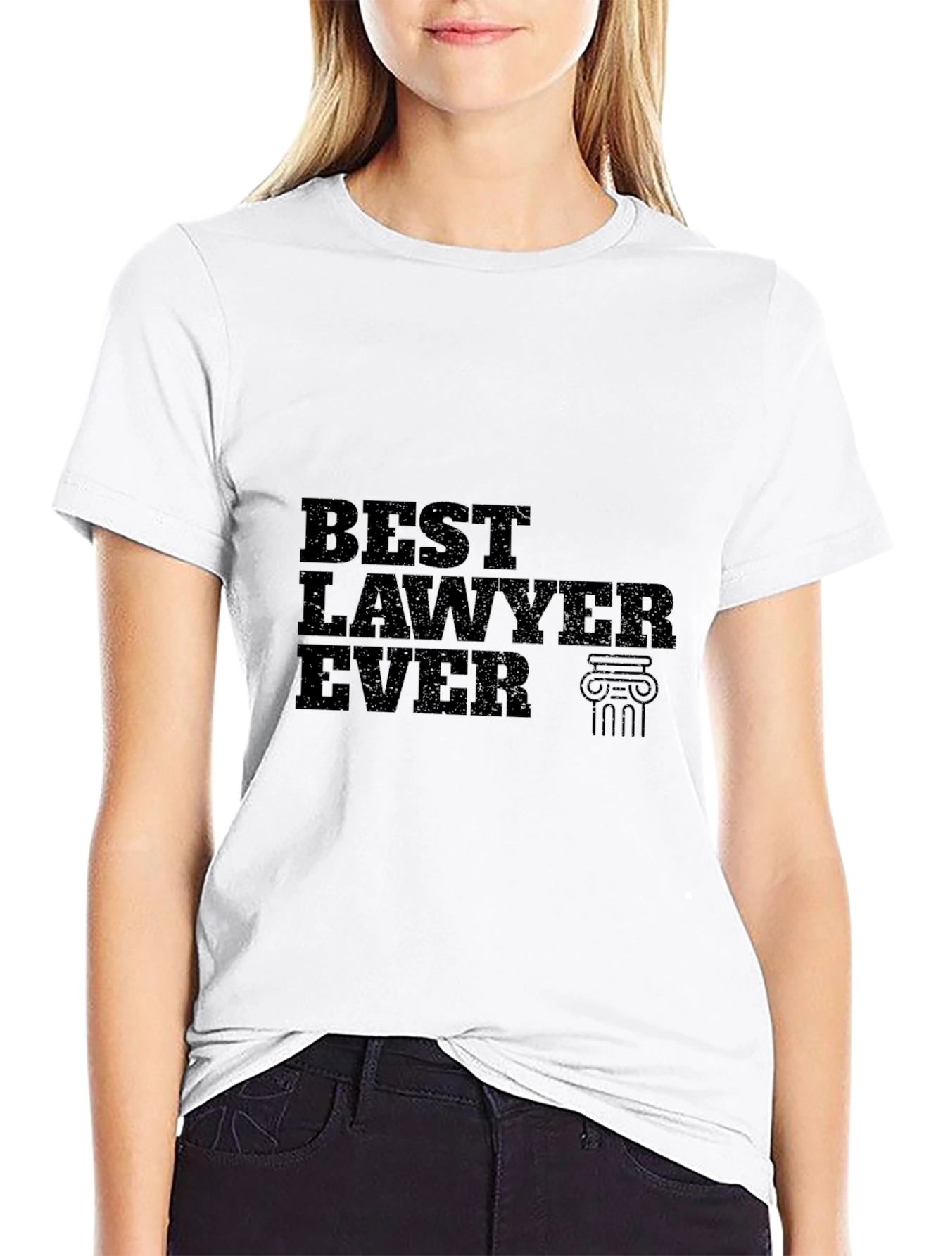 Best Lawyer Ever T-Shirt - Black Cotton Tee