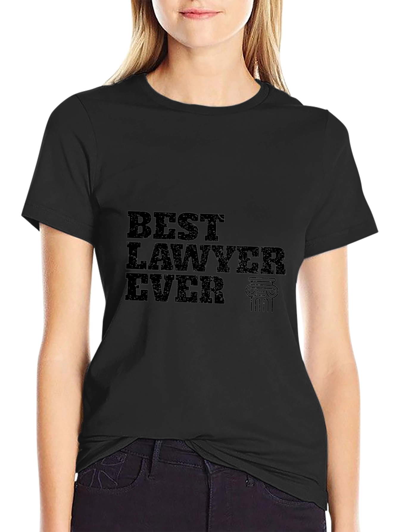 Best Lawyer Ever T-Shirt - Black Cotton Tee