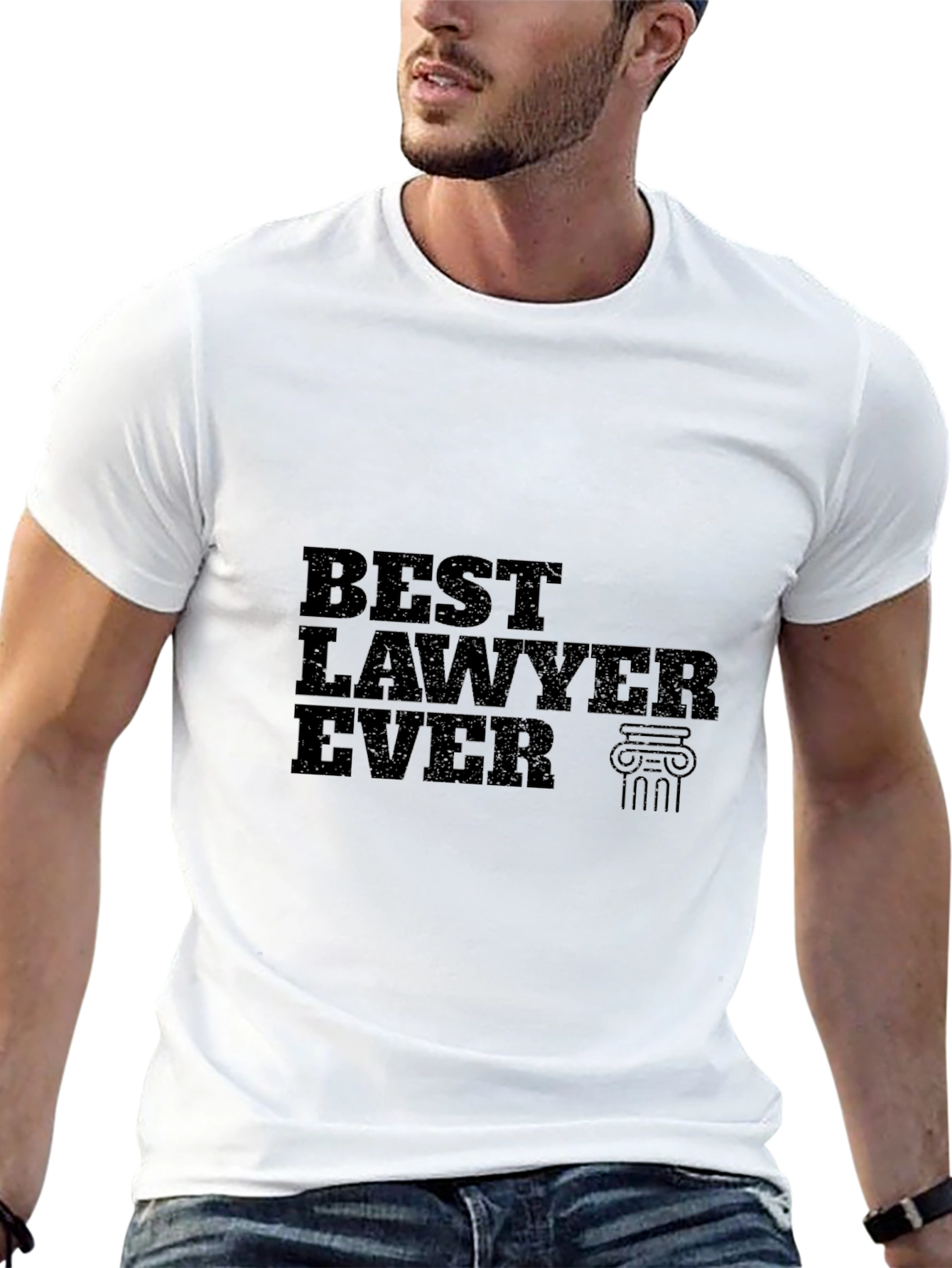 Best Lawyer Ever T-Shirt - Black Cotton Tee