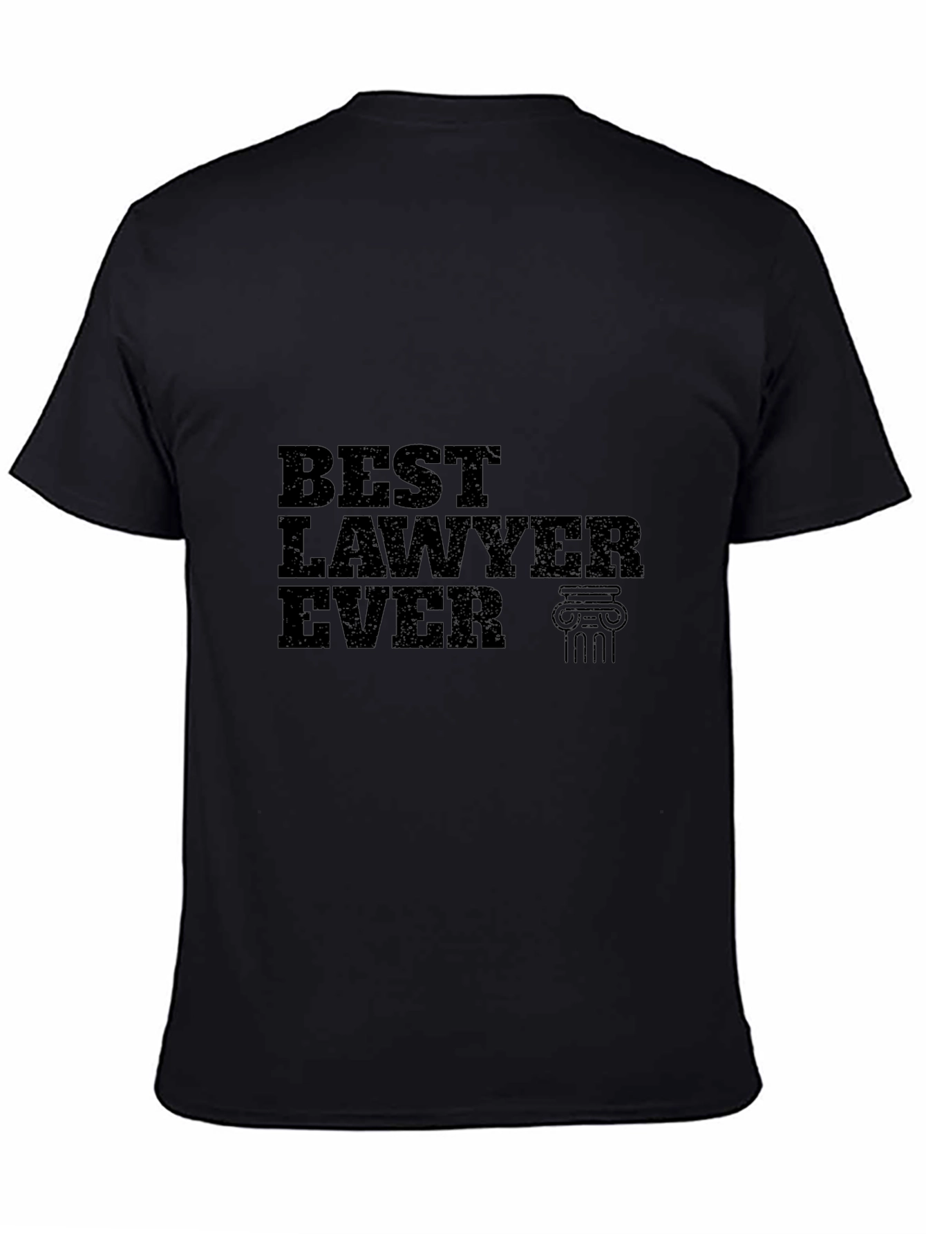 Best Lawyer Ever T-Shirt - Black Cotton Tee