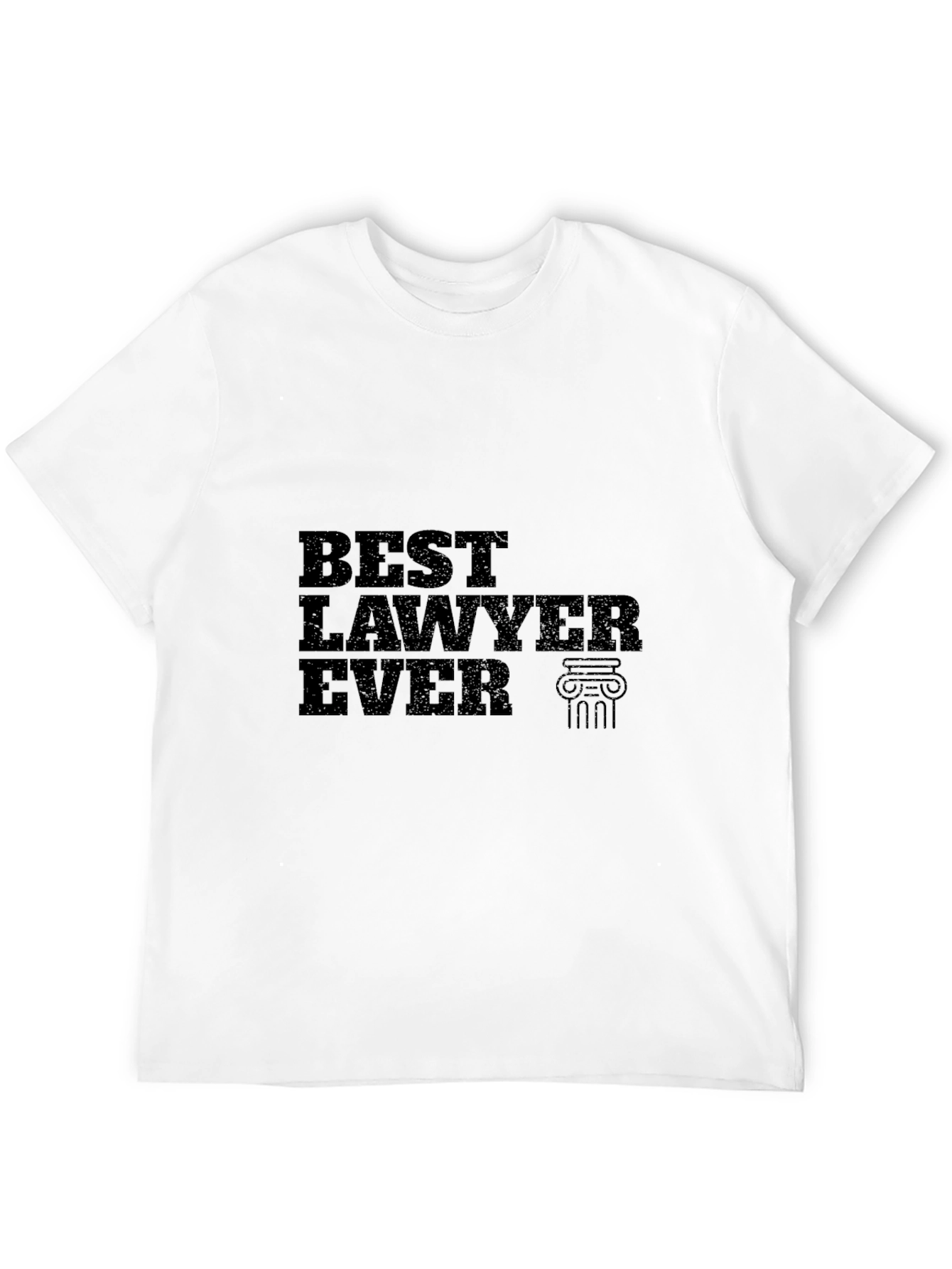 Best Lawyer Ever T-Shirt - Black Cotton Tee
