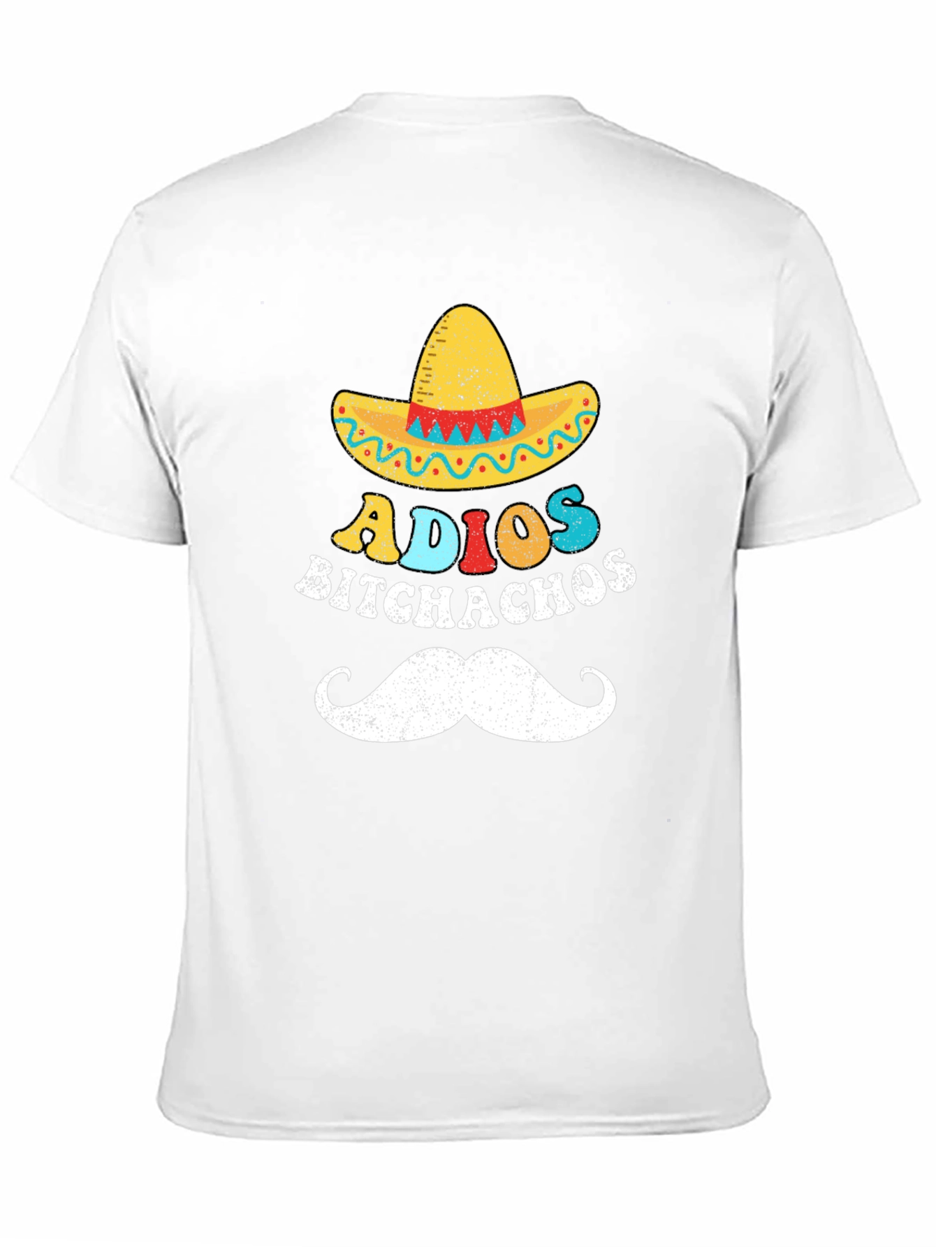 Adios Bitchachos Graphic T-Shirt - Black Crew Neck