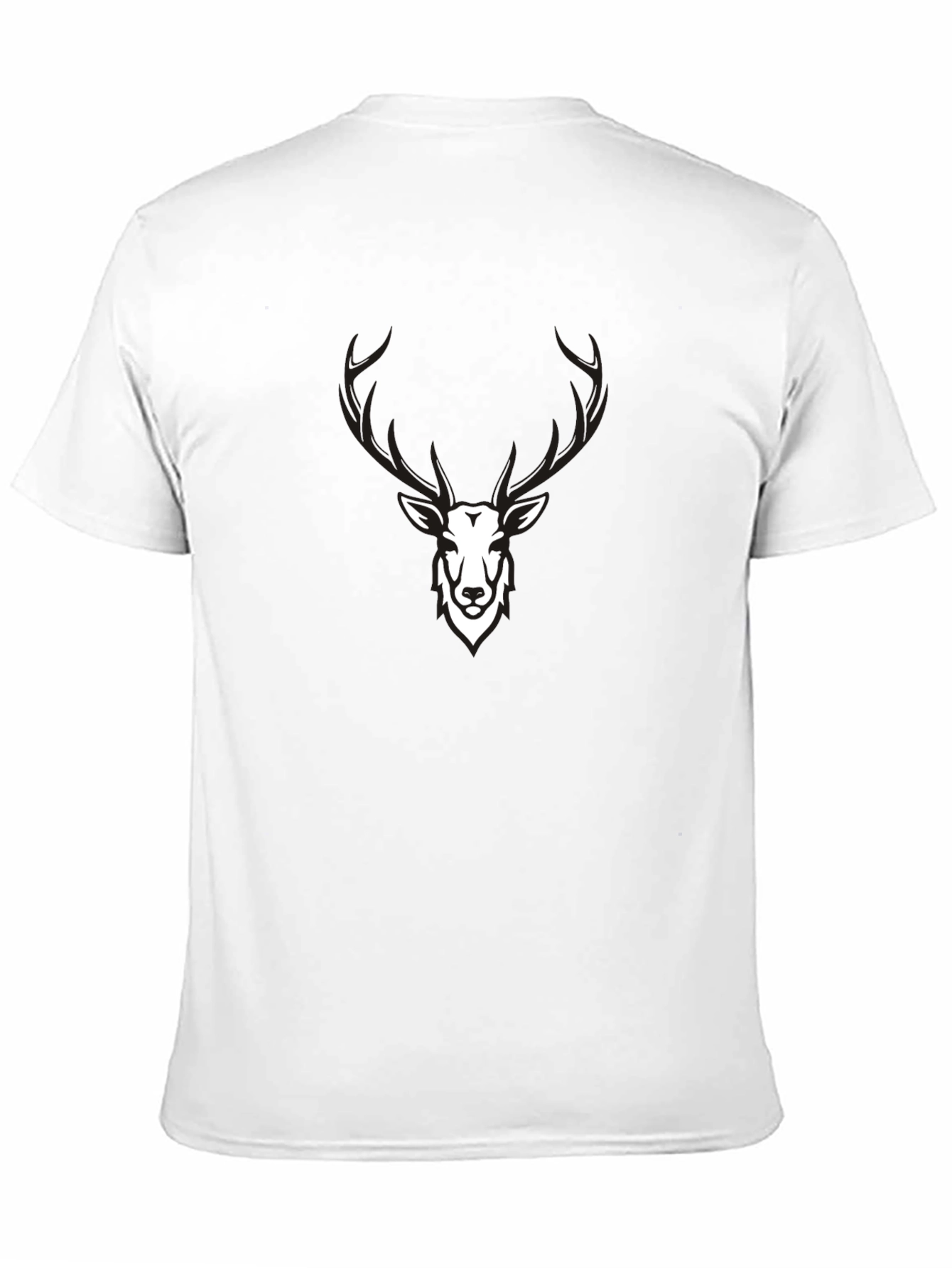 Mens Black Deer Graphic T-Shirt