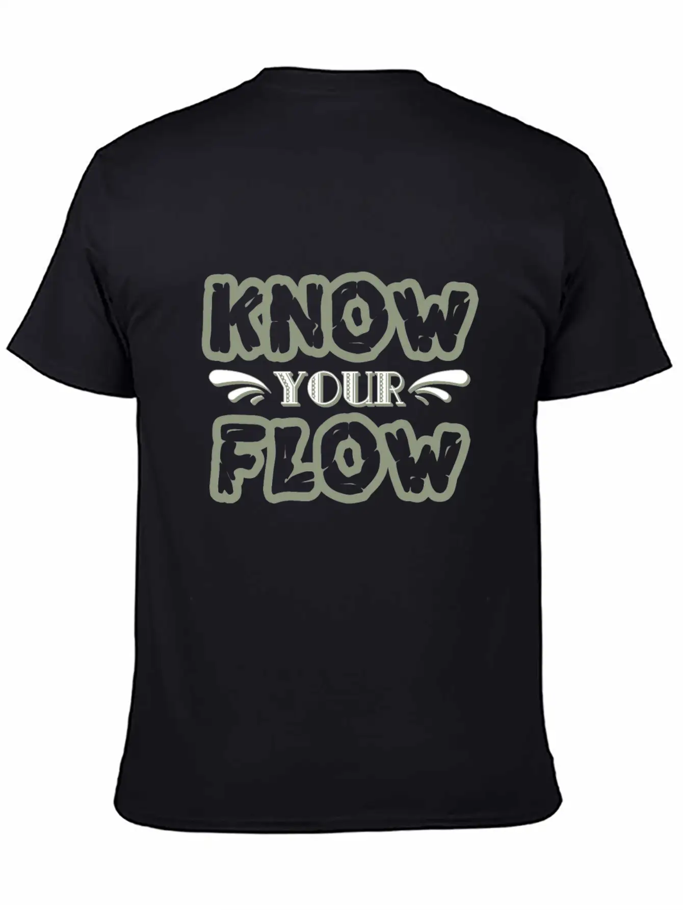 "Know Your Flow" Cute And Sensible Tee Design. Unisex Casual T-Shirt – Clean Design For Daily Comfort