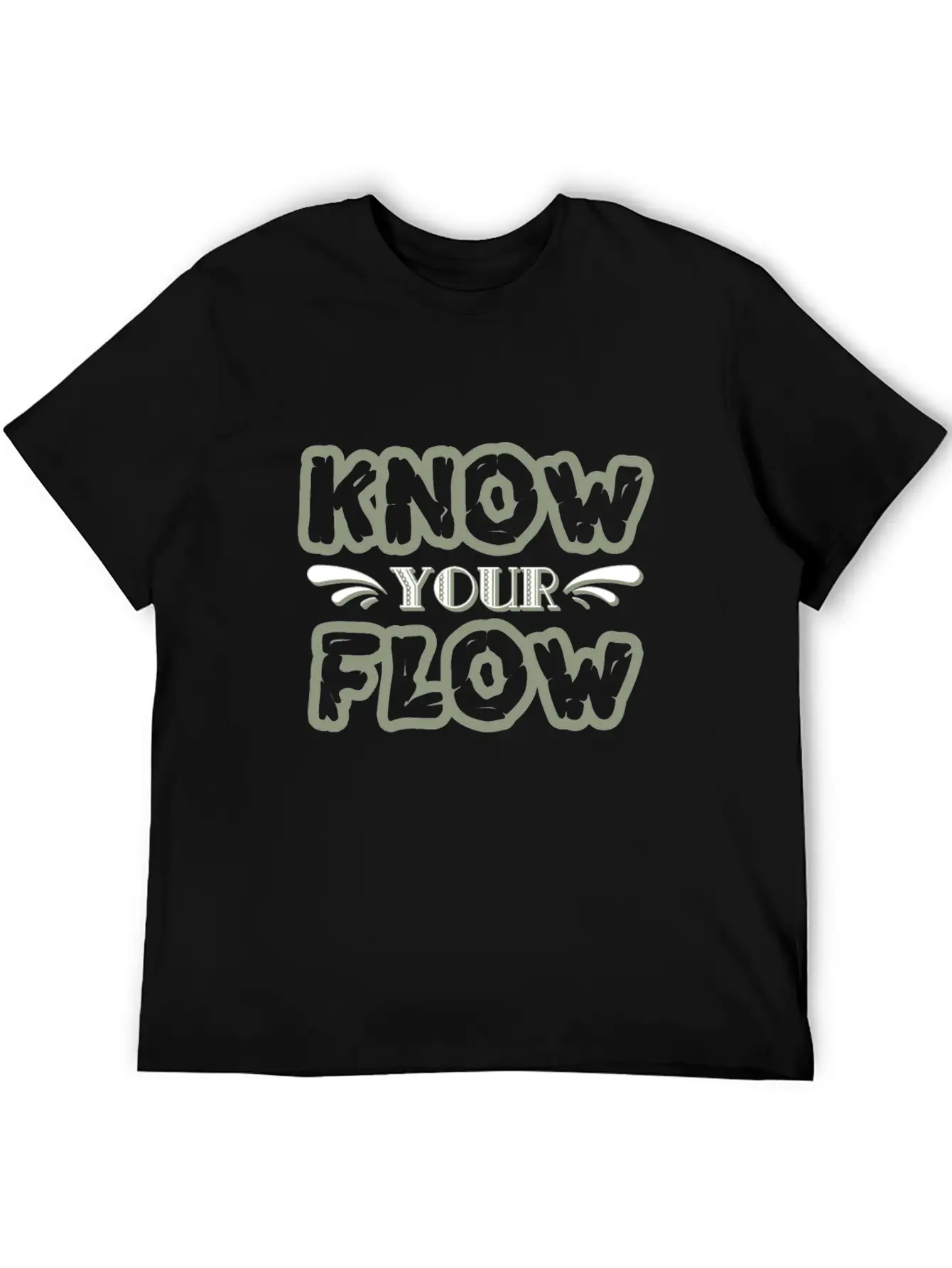 "Know Your Flow" Cute And Sensible Tee Design. Unisex Casual T-Shirt – Clean Design For Daily Comfort
