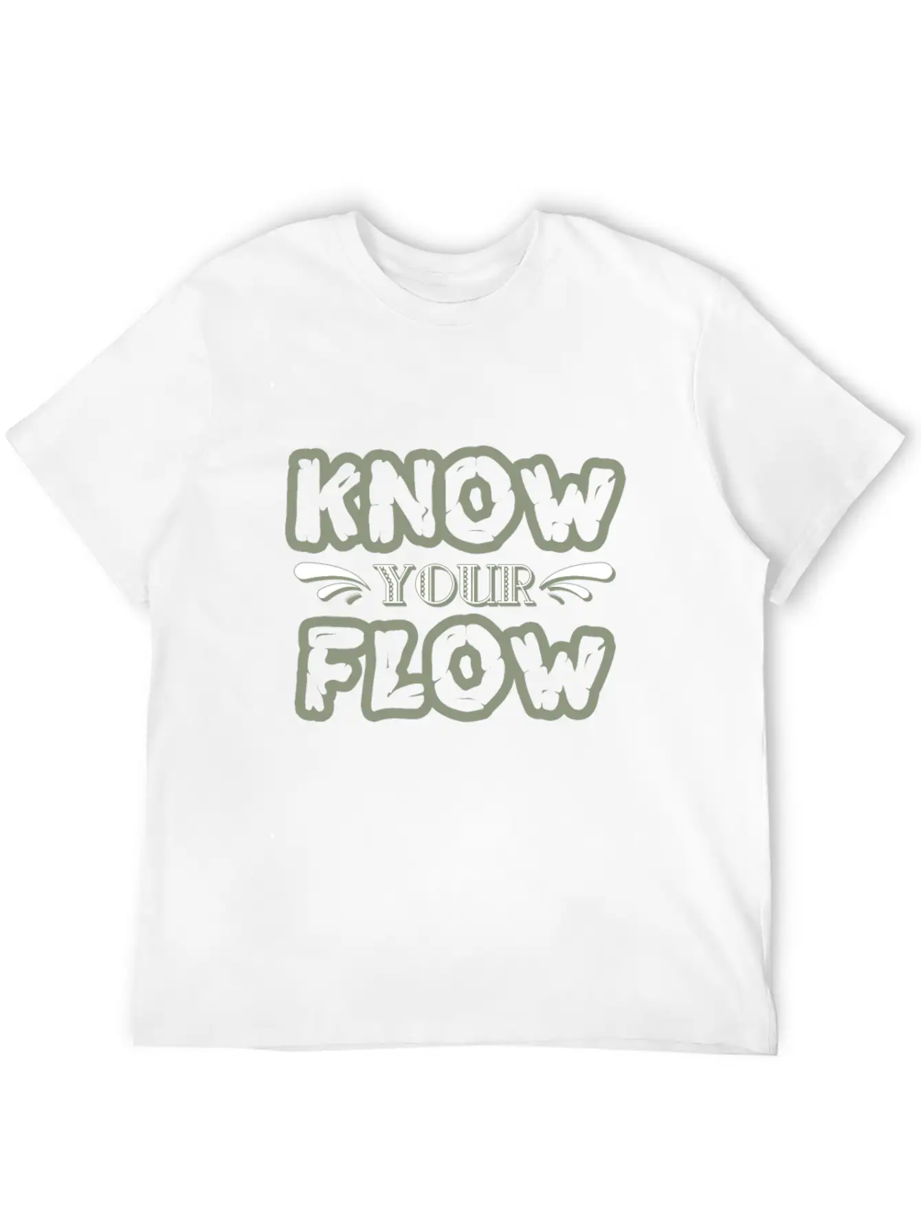 "Know Your Flow" Cute And Sensible Tee Design. Unisex Casual T-Shirt – Clean Design For Daily Comfort