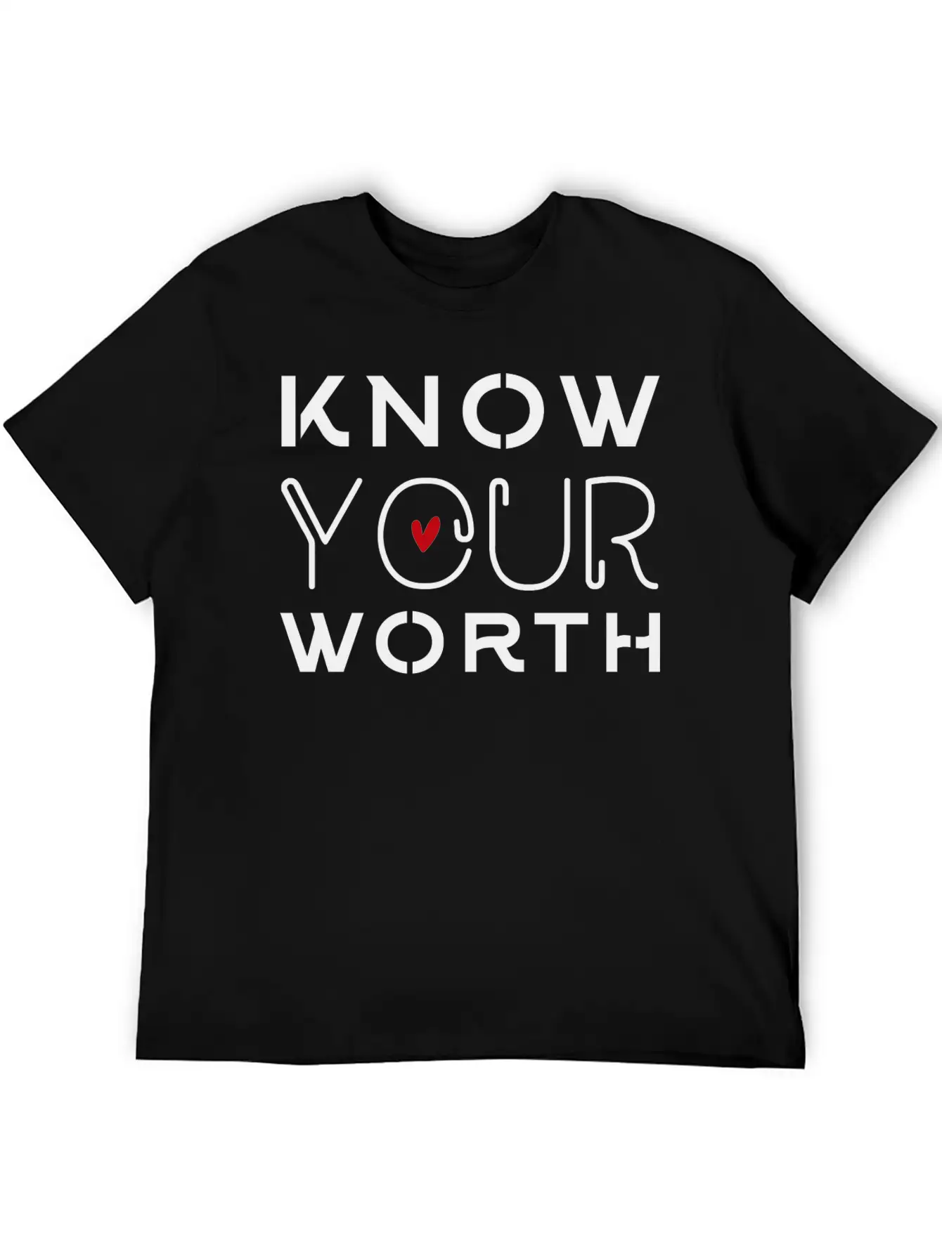 Know Your Worth Timeless Short Sleeve Tee – Comfy And Minimalist Design