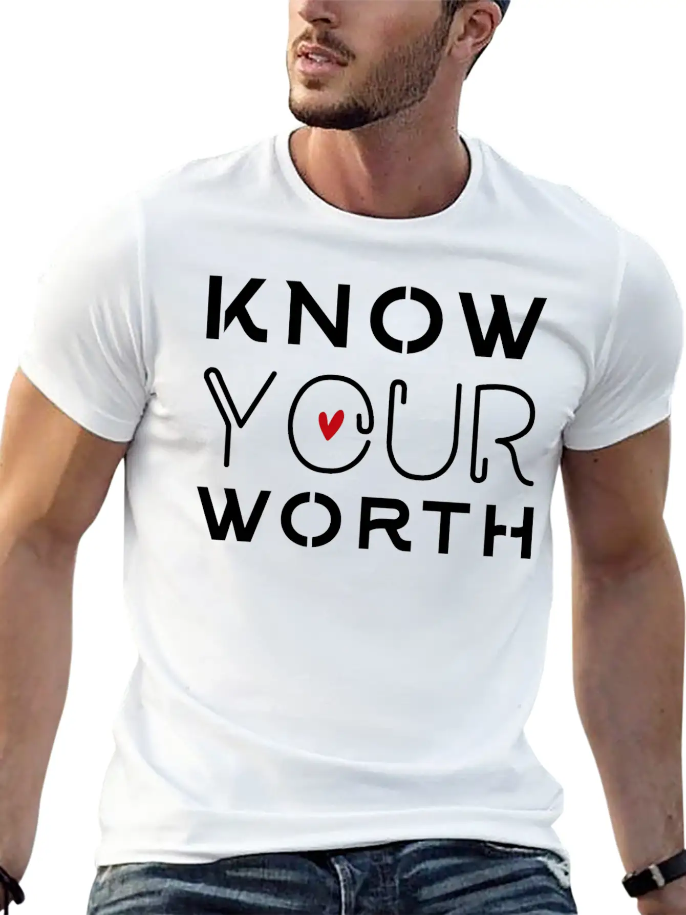 Know Your Worth Timeless Short Sleeve Tee – Comfy And Minimalist Design
