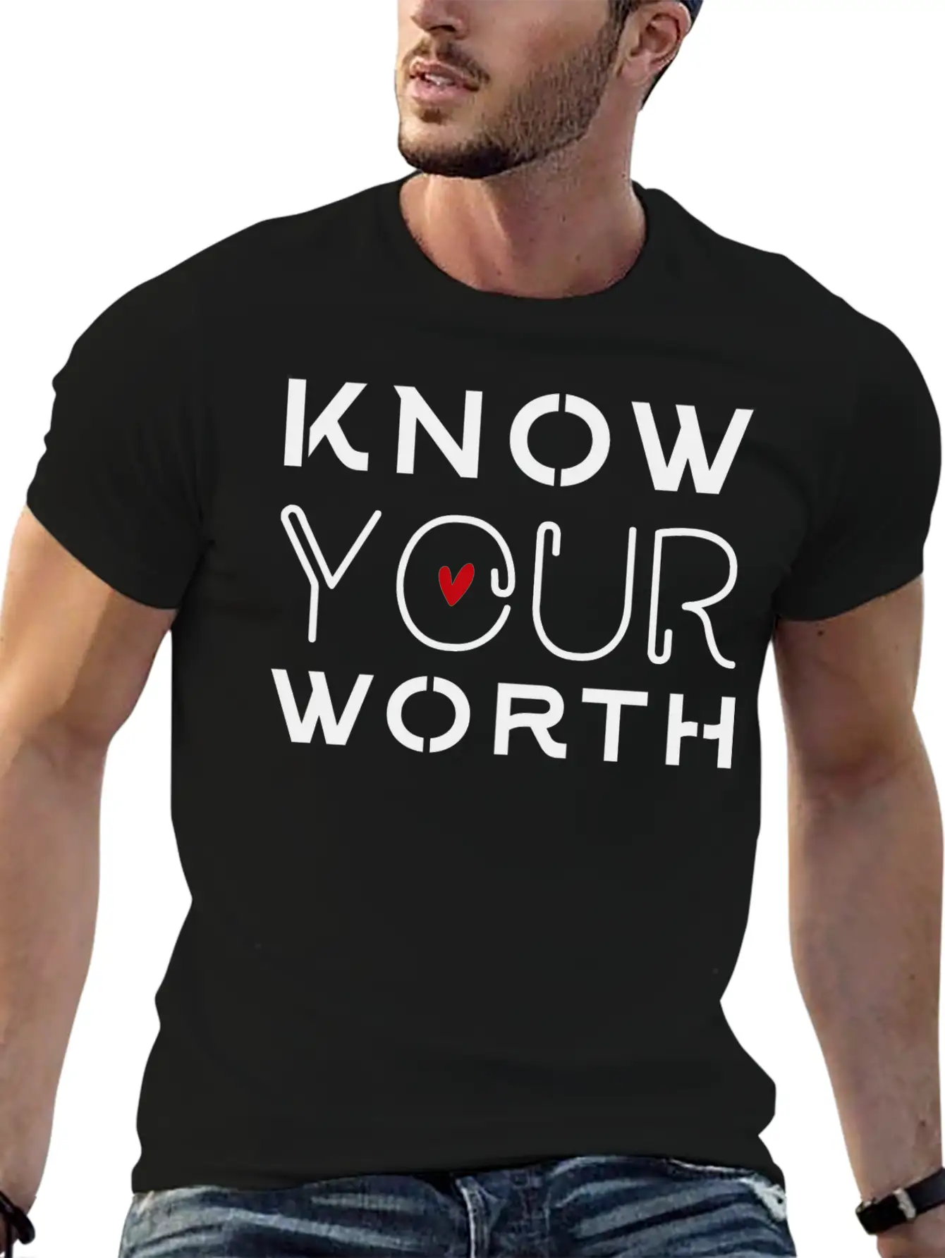 Know Your Worth Timeless Short Sleeve Tee – Comfy And Minimalist Design