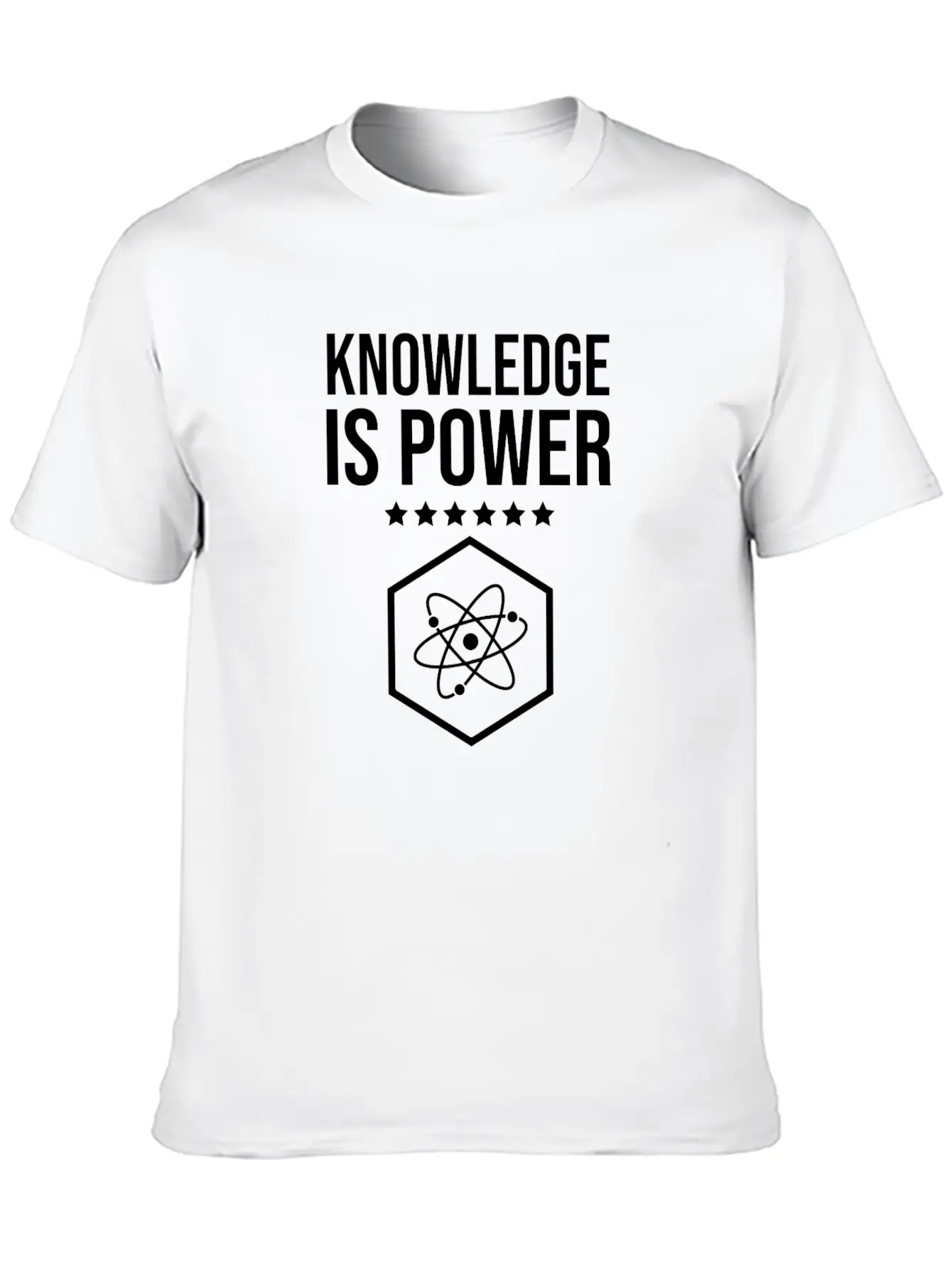 Knowledge Is Power, Amazing Saying Basic Graphic T-Shirt – Daily Comfort In Soft Cotton