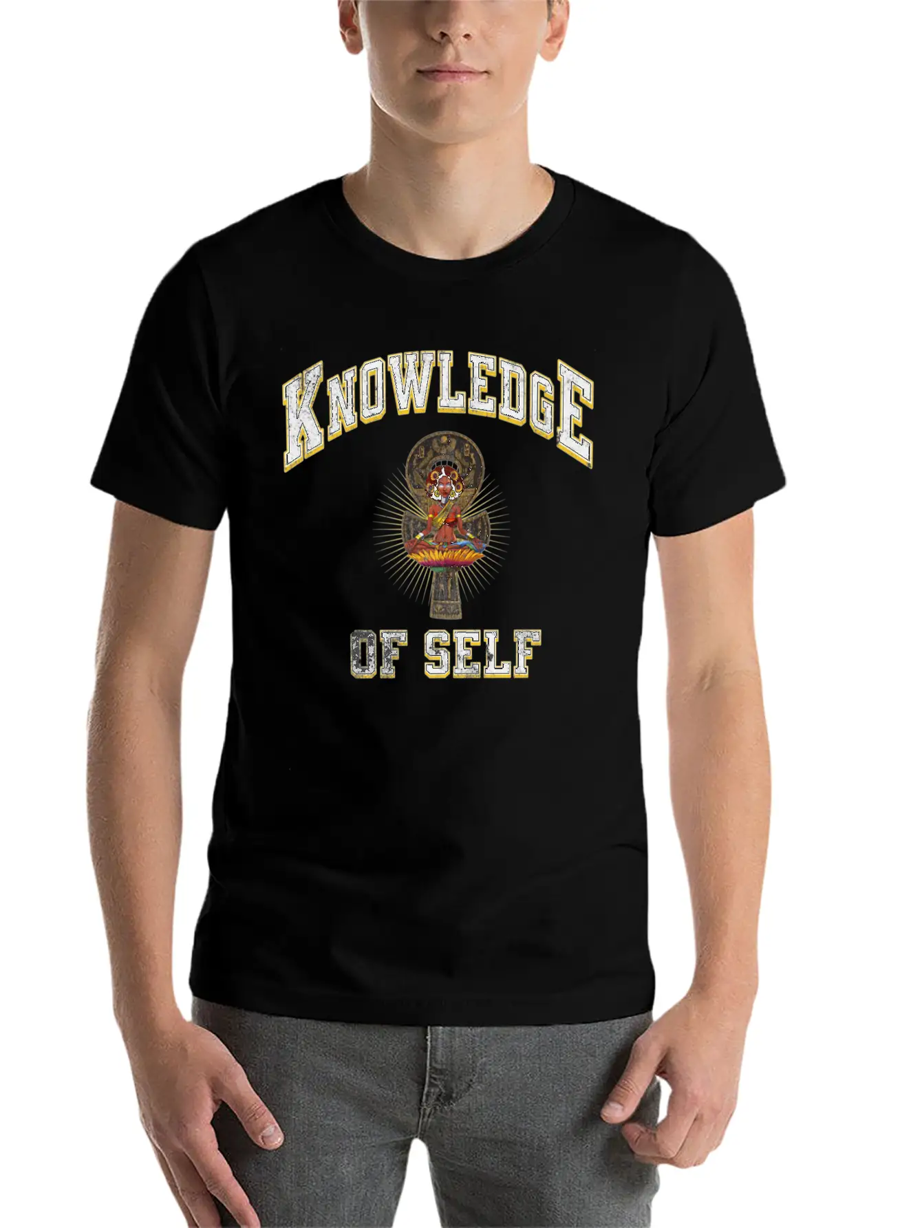 Knowledge Self Afrocentric Clothing Premium Essential Unisex Summer Tee – Soft Cotton Casual Fit