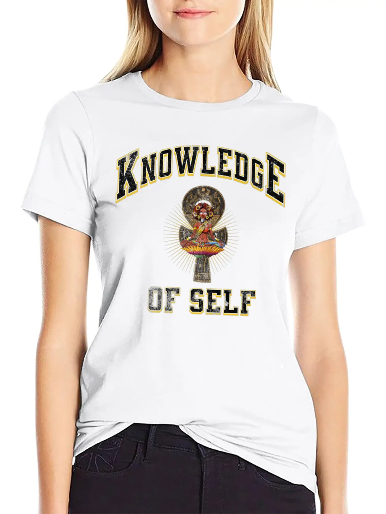 Knowledge Self Afrocentric Clothing Premium Essential Unisex Summer Tee – Soft Cotton Casual Fit